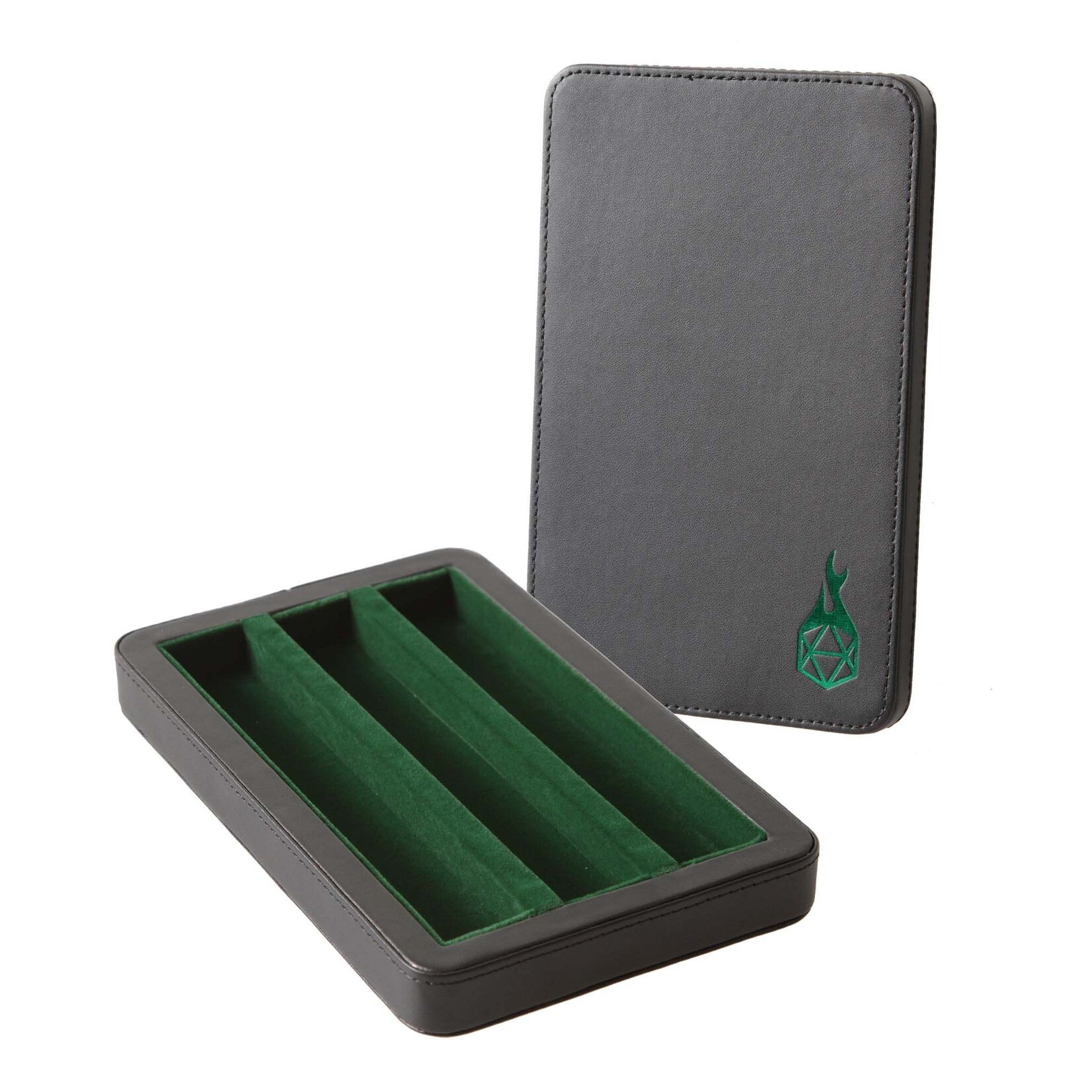 Forged Reliquary: 3-Row Premium Dice Case - Green