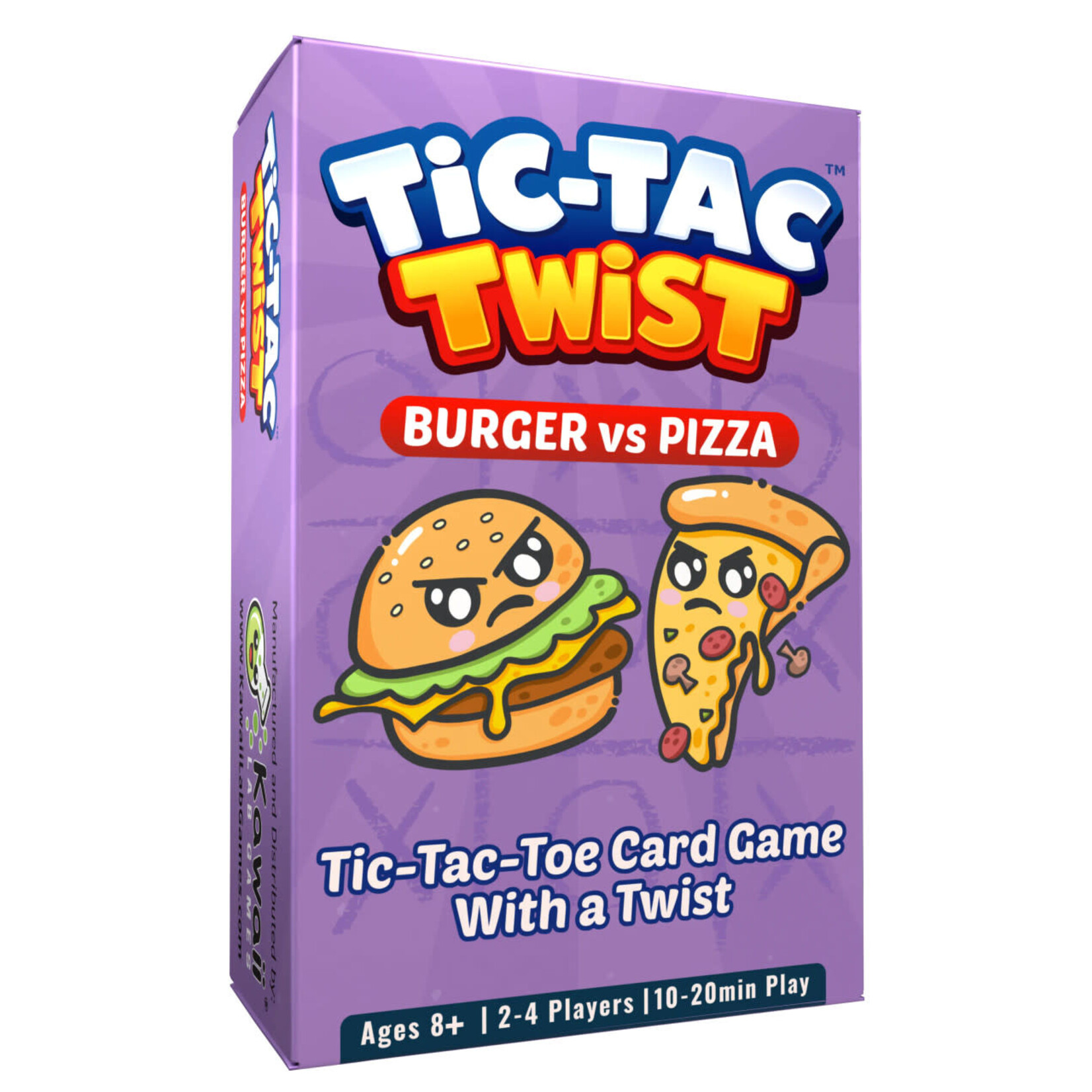 Kawaii Lab Games Tic-Tac Twist: Burger vs Pizza