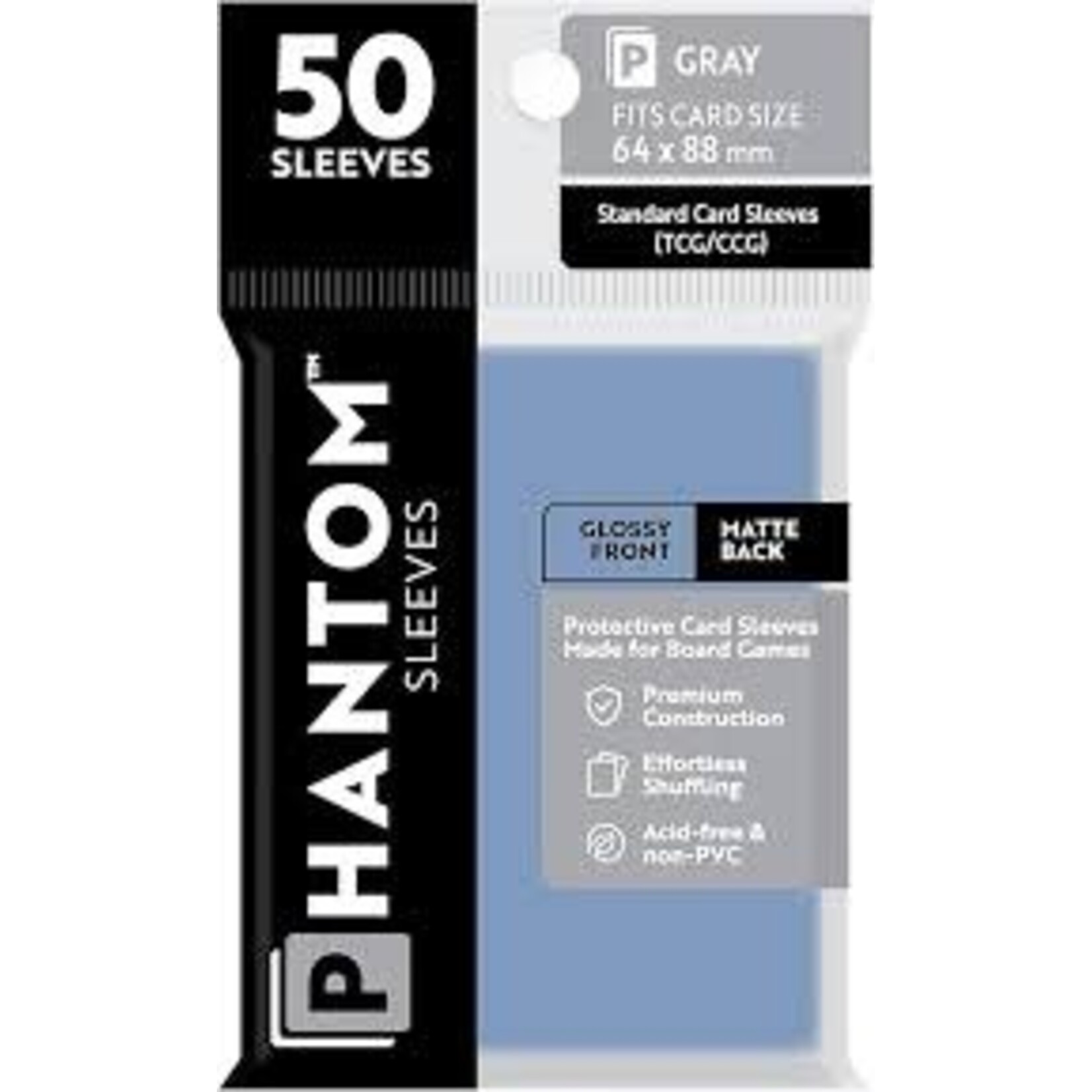 Phantom Sleeves Gray Standard Card Sleeves