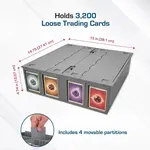 BCW Collectible Card Bin - Gray