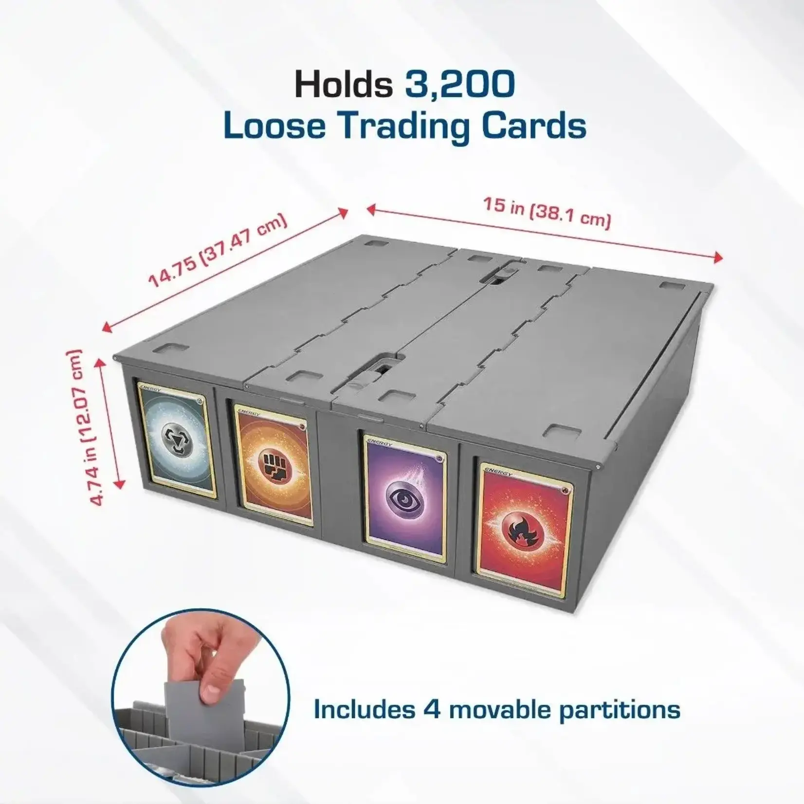 BCW Collectible Card Bin - Gray