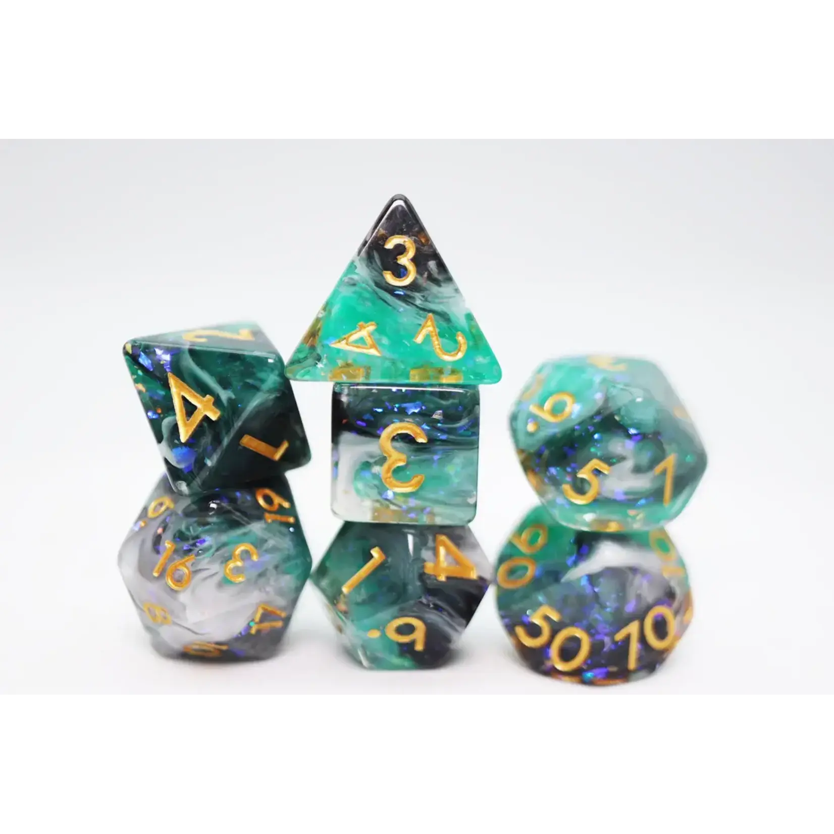 Foam Brain Games Forest Fog RPG Dice Set