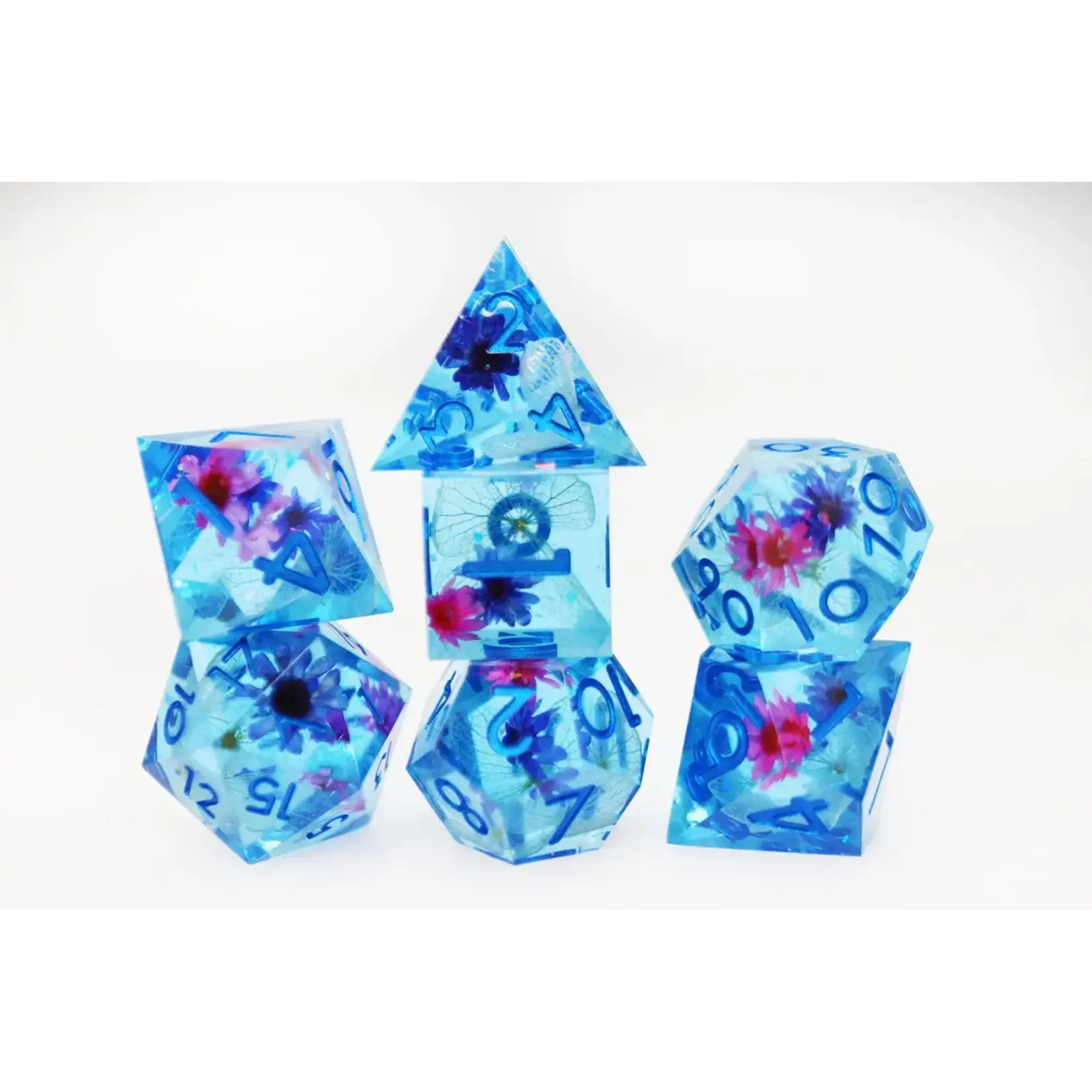 Foam Brain Games Spring Showers: Sharp Edge RPG Dice Set