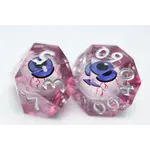 Foam Brain Games Sharp Edge Moving Eye RPG Dice  Set-Bloodshot