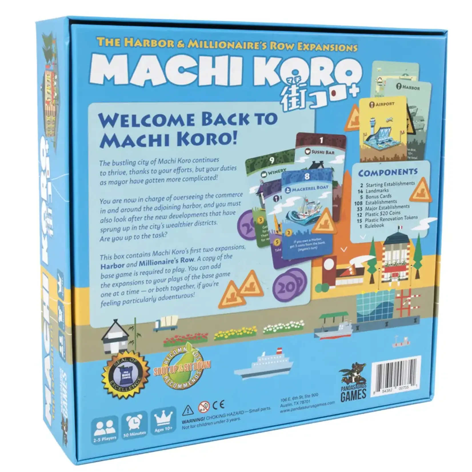 Pandasaurus Games Machi Koro: The Expansions [5th Anniversary]