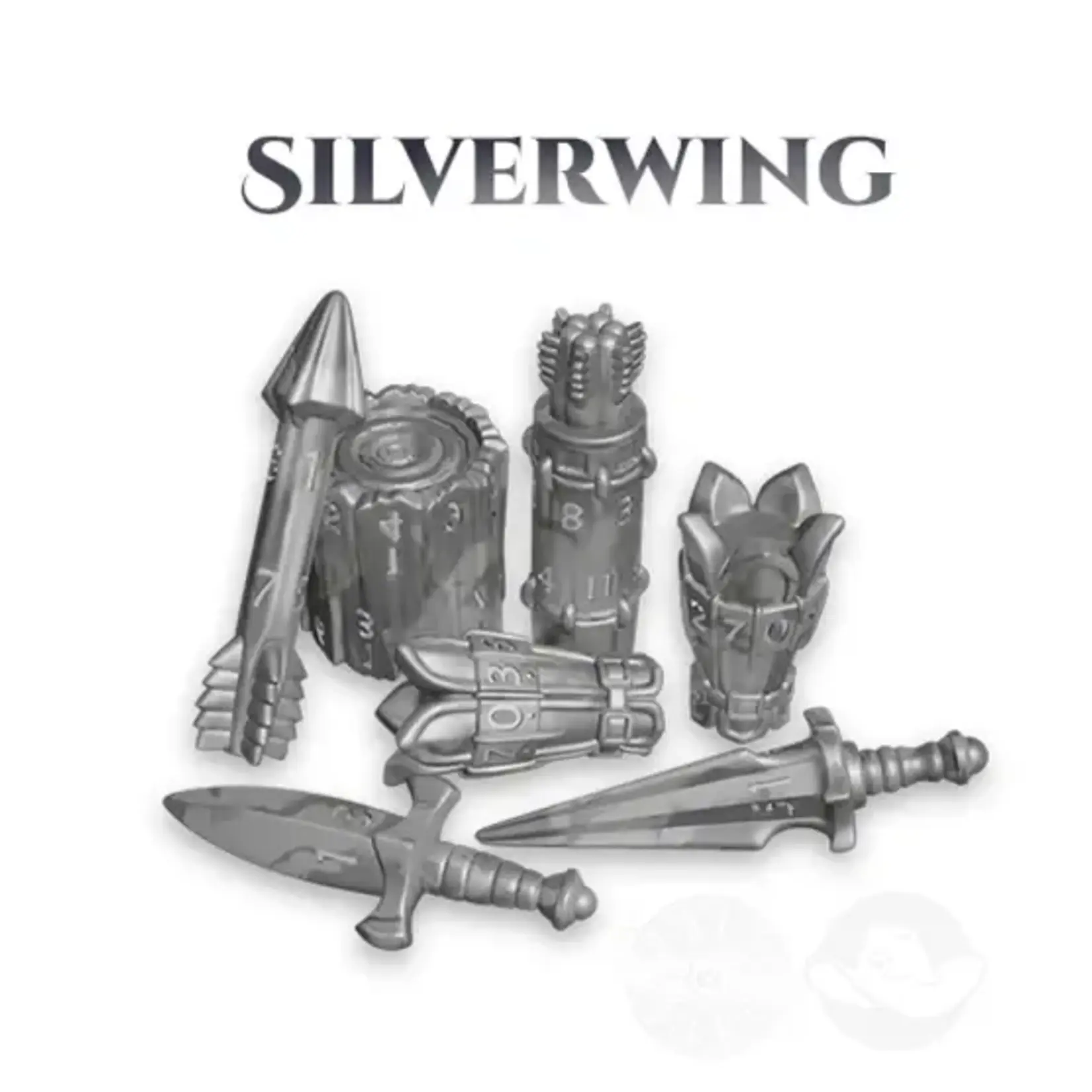PolyHero PolyHero 8 Dice Set: Ranger - Silverwing