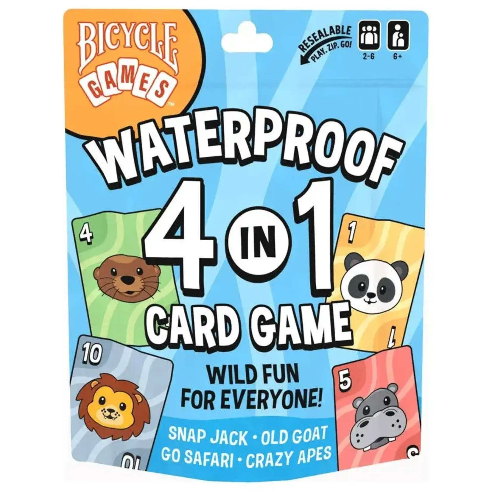 Bicycle Bicycle Waterproof 4 in 1 Card Games
