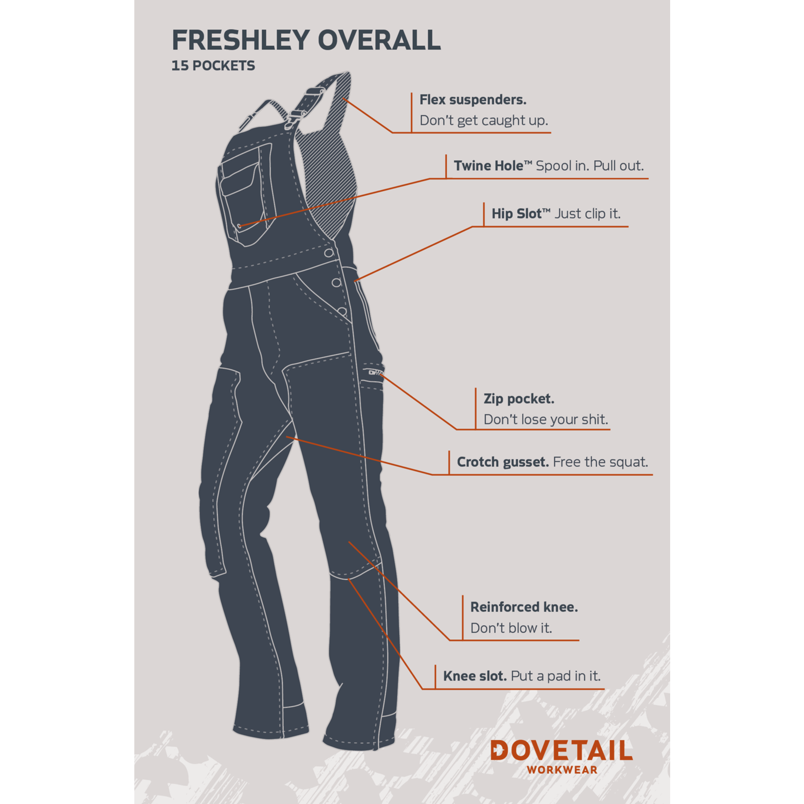 Dovetail Women's Freshley Overall Striped