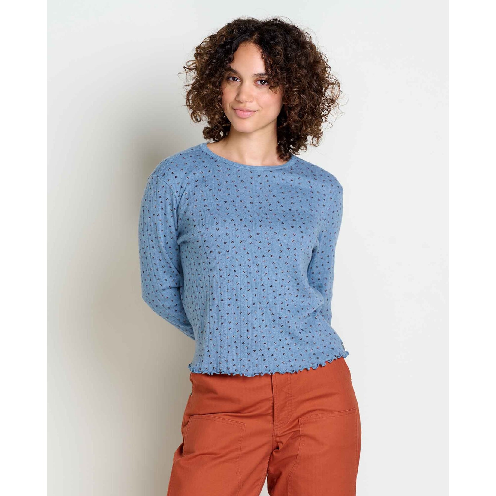 Toad & Co W's Foothill Pointelle Long Sleeve Crew