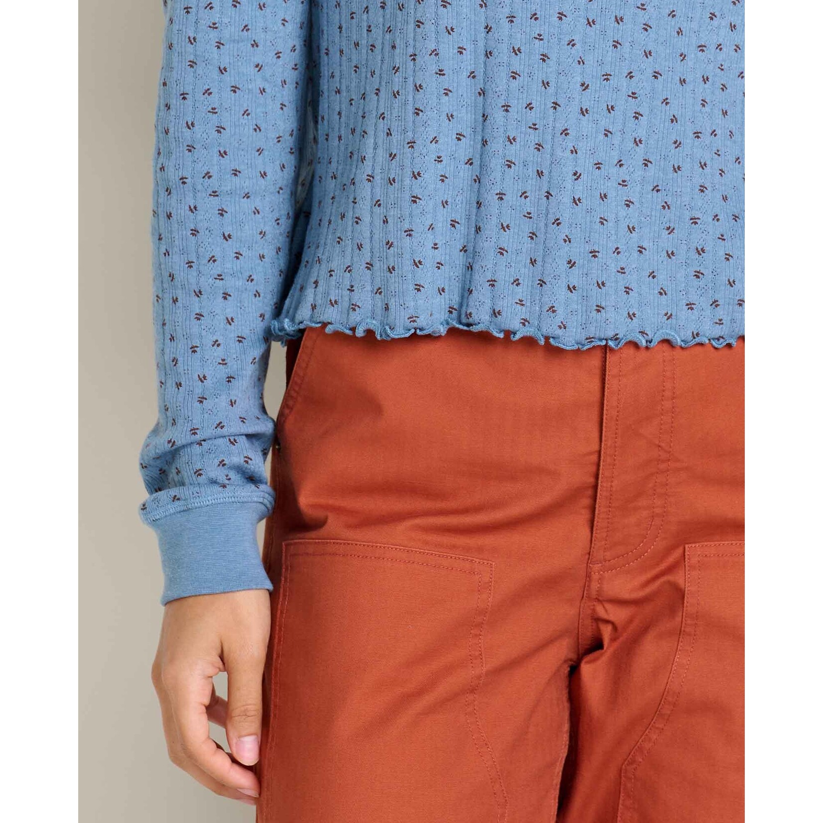 Toad & Co W's Foothill Pointelle Long Sleeve Crew