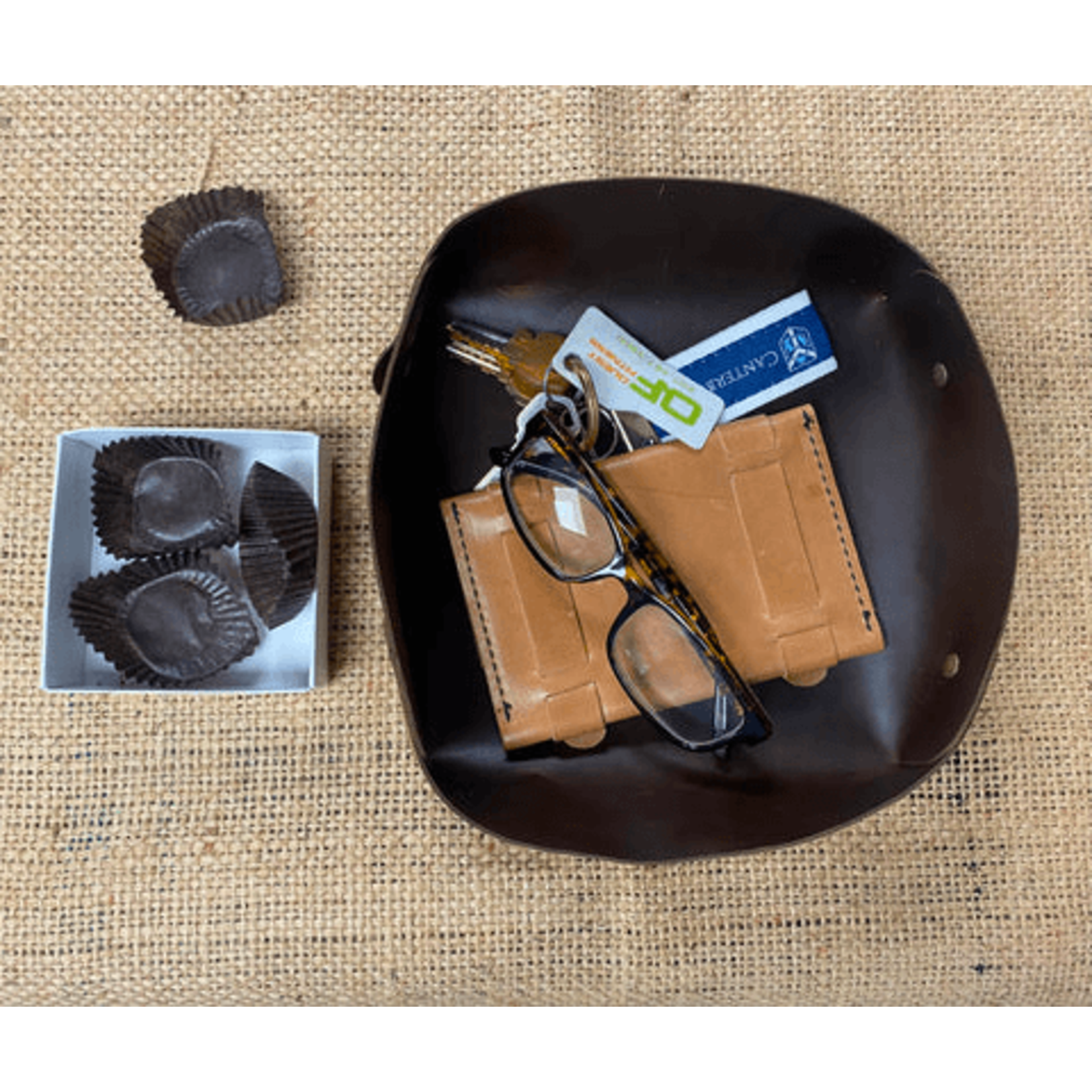 Whiskey Leatherworks Leather Desk Valet