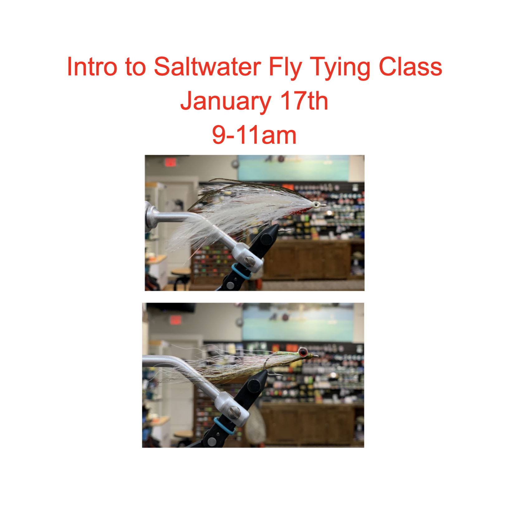 Intro to Saltwater Fly Tying Class