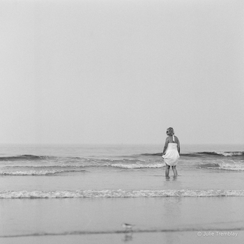 woman waves
