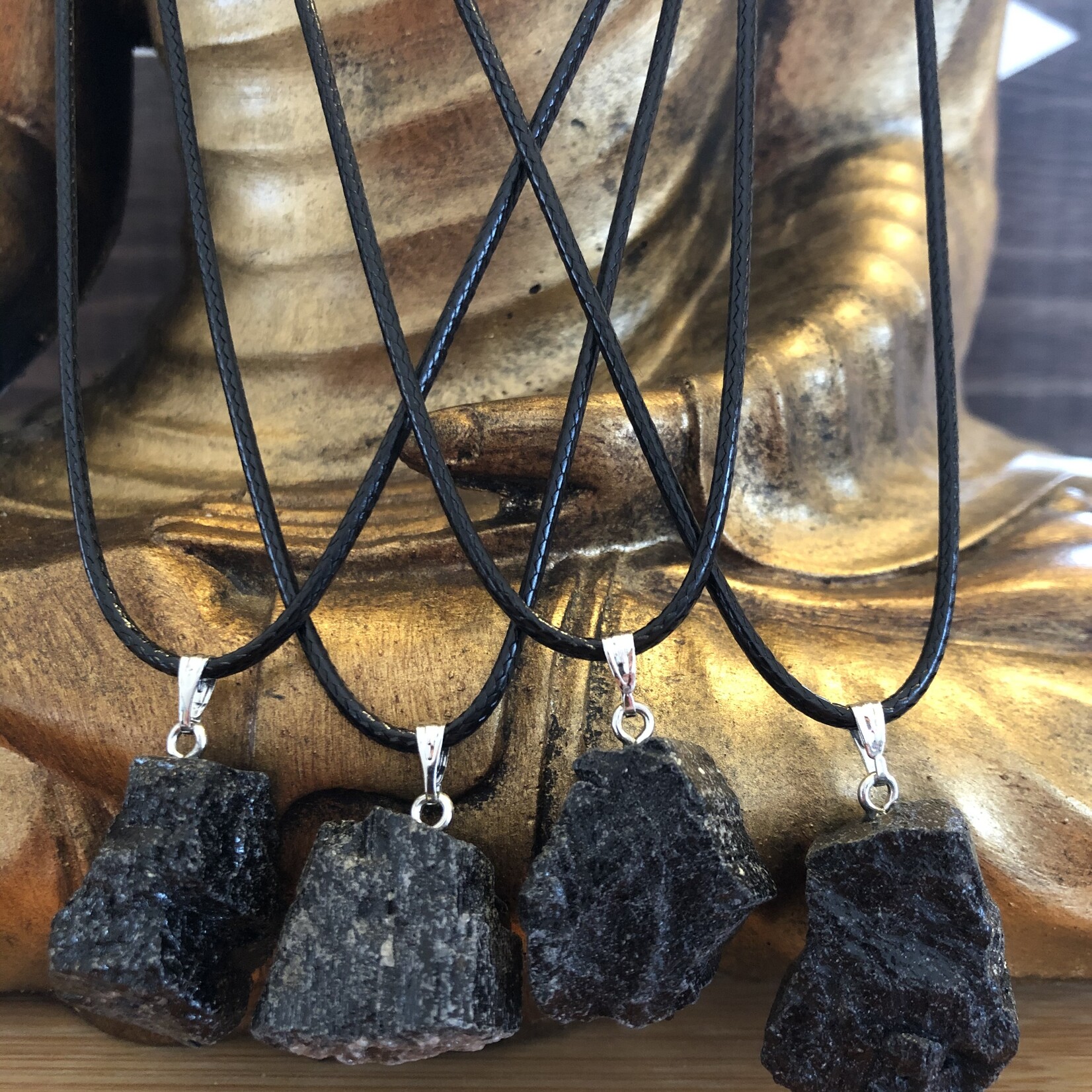 collier tourmaline noire