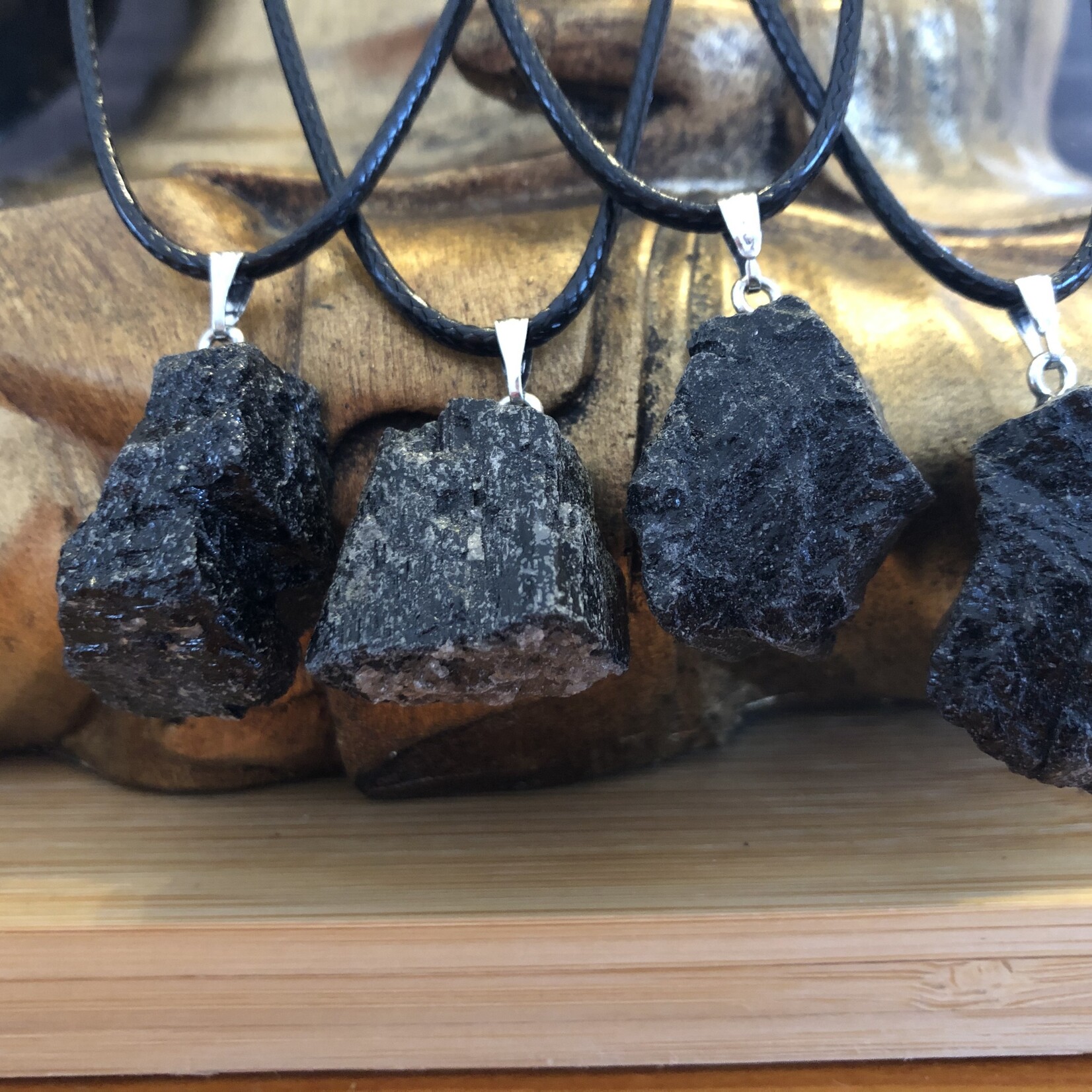 collier tourmaline noire