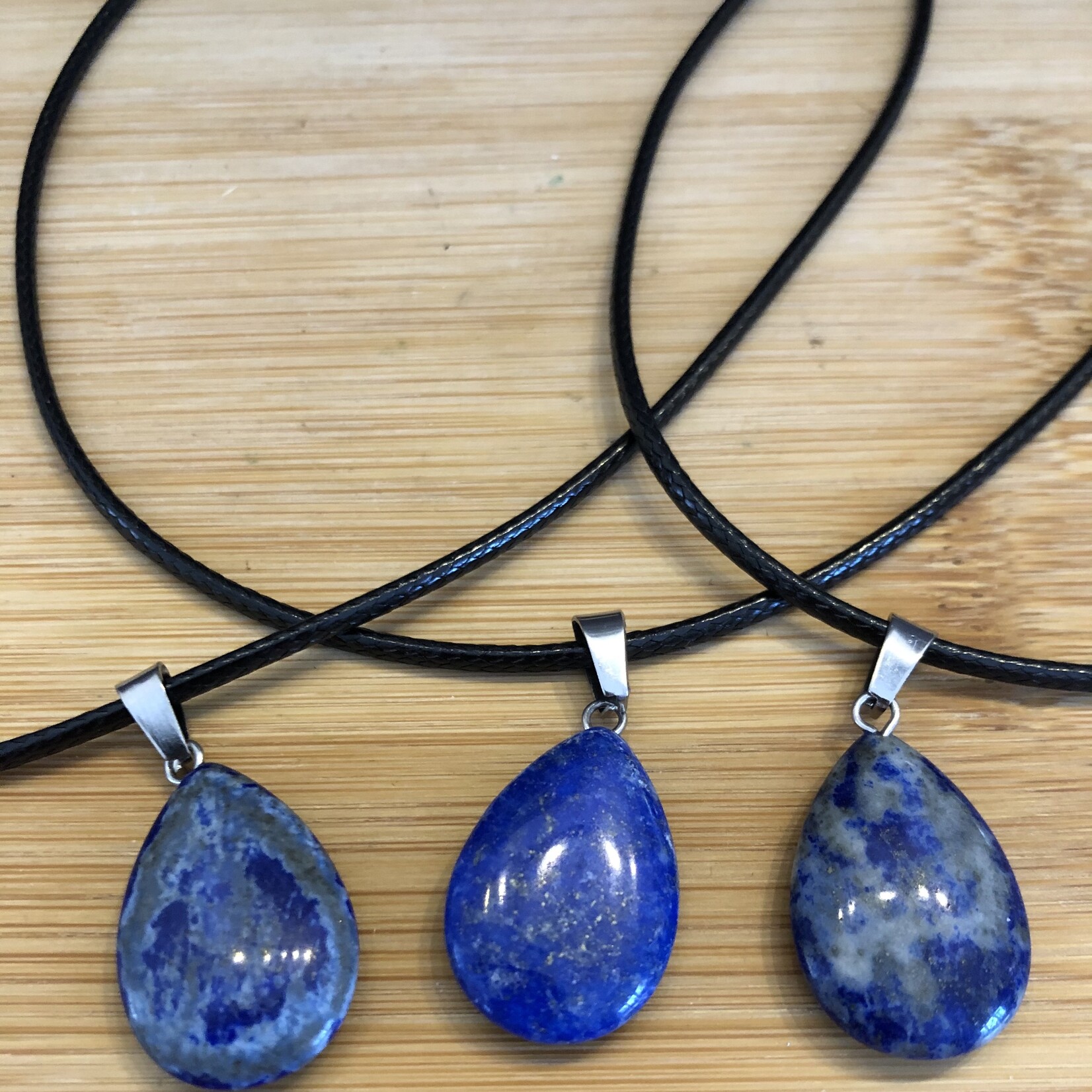 collier lapis lazuli goutte d'eau