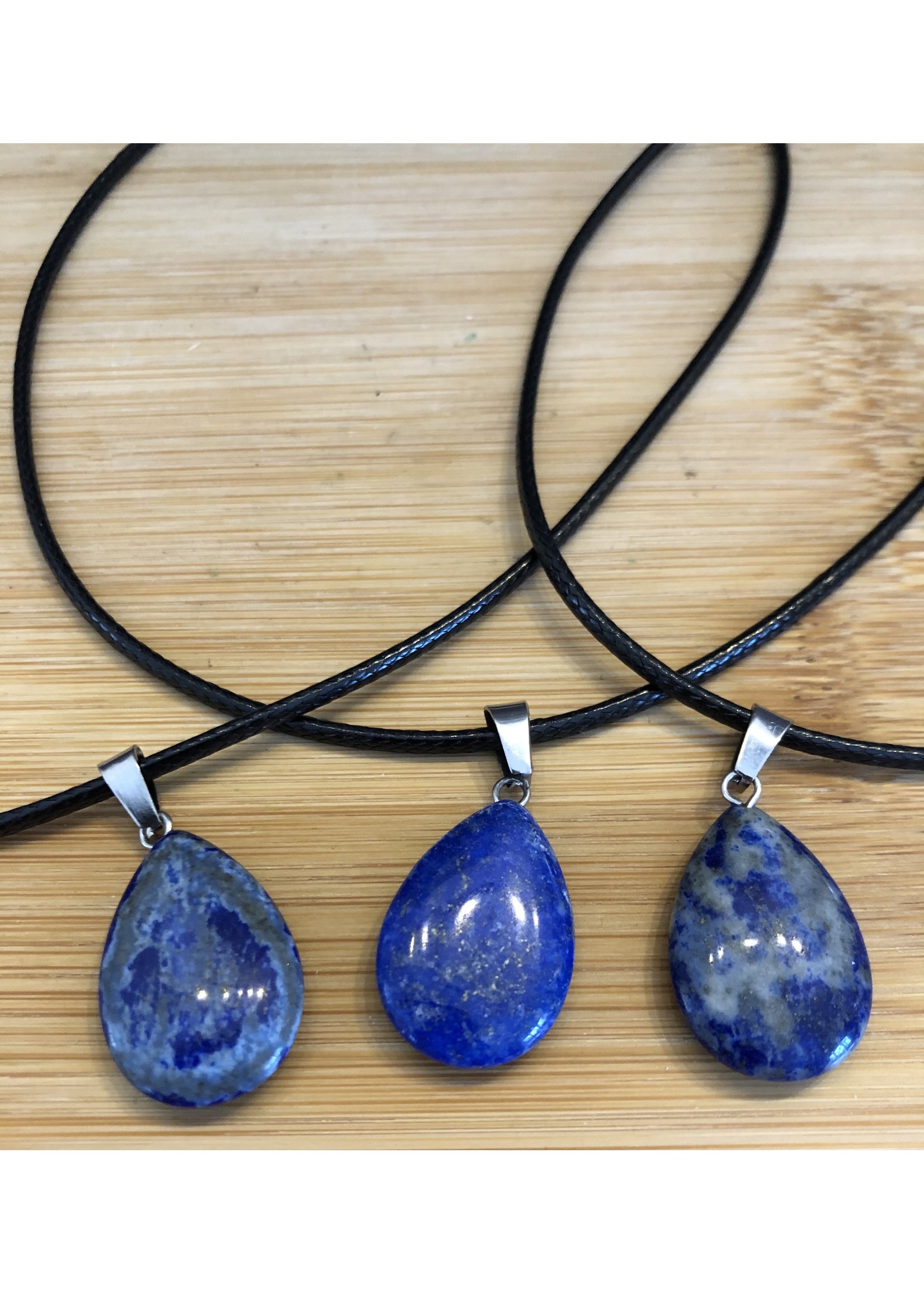 lapis lazuli water drop necklace