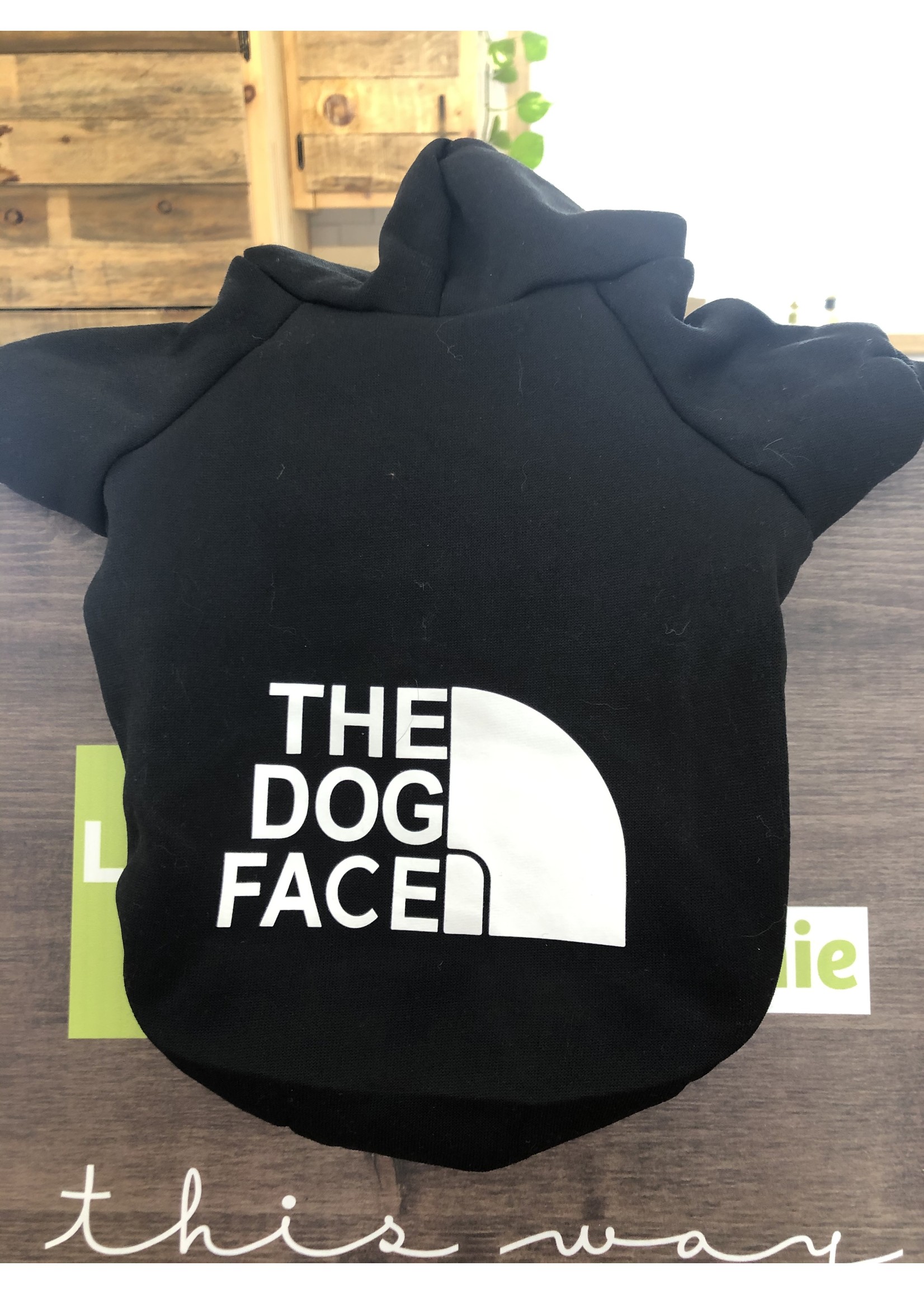 chandail the dog face pochette intégrée -noir-VENTE FINALE