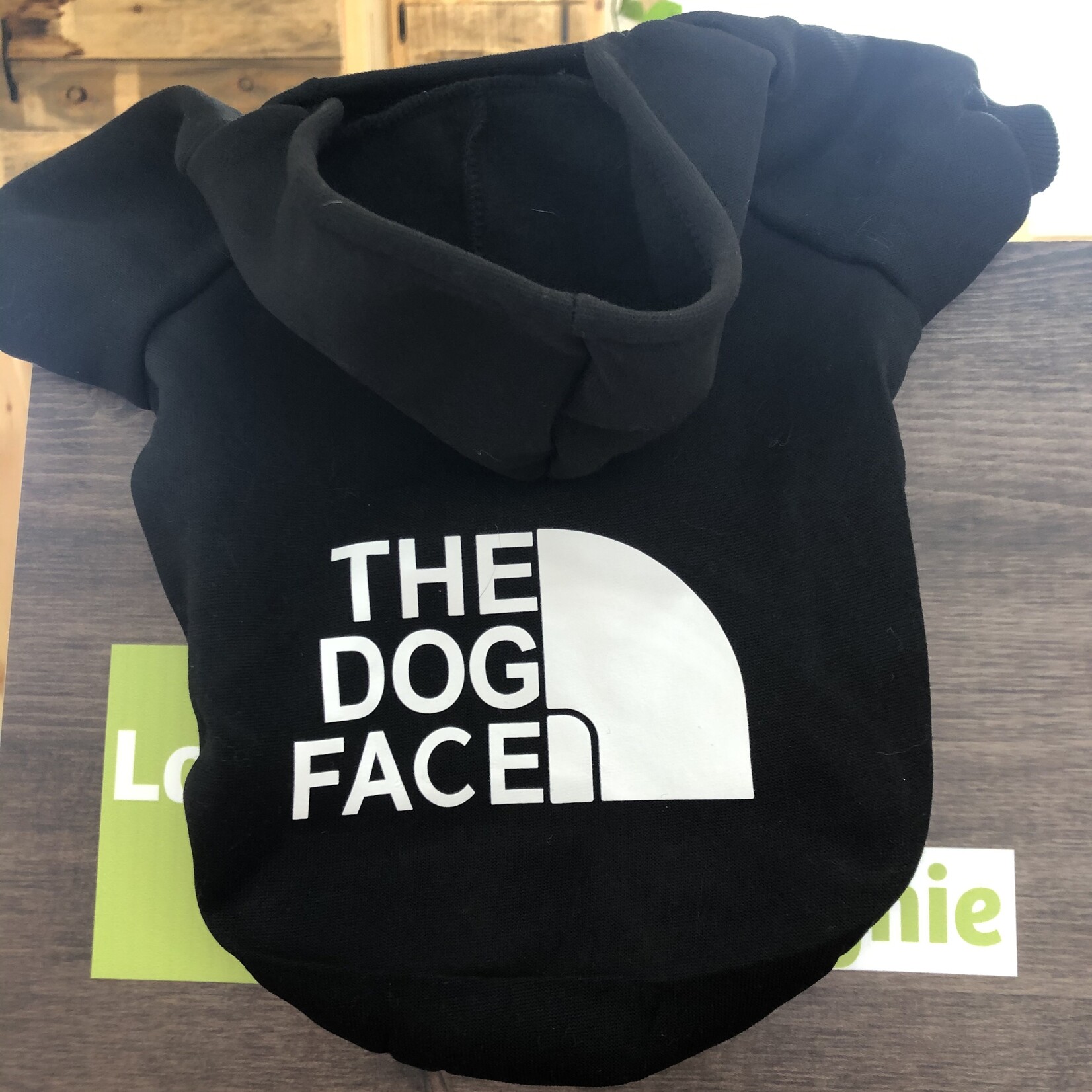 chandail the dog face pochette intégrée -noir-VENTE FINALE