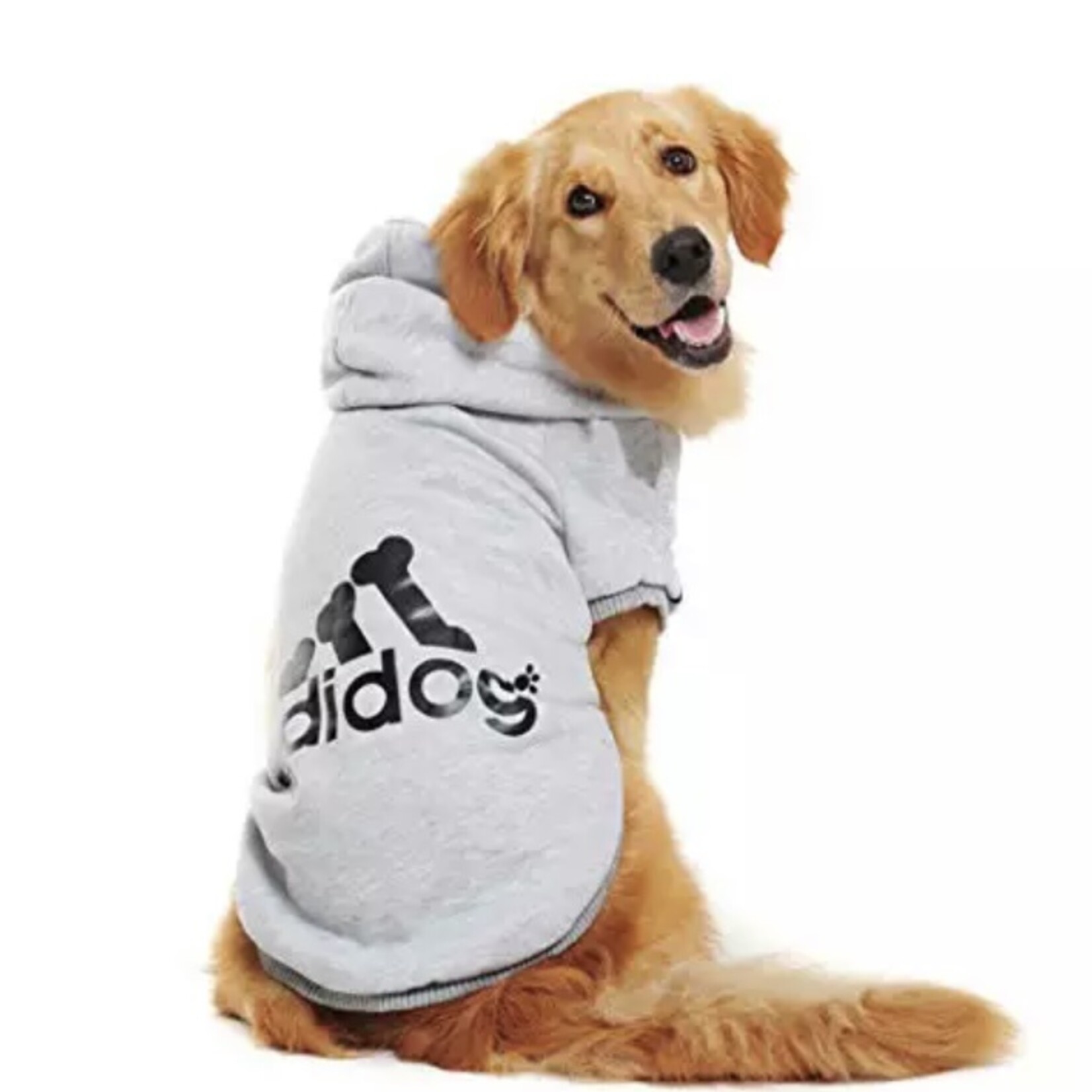 chandail adidog pochette intégrée-gris-VENTE FINALE