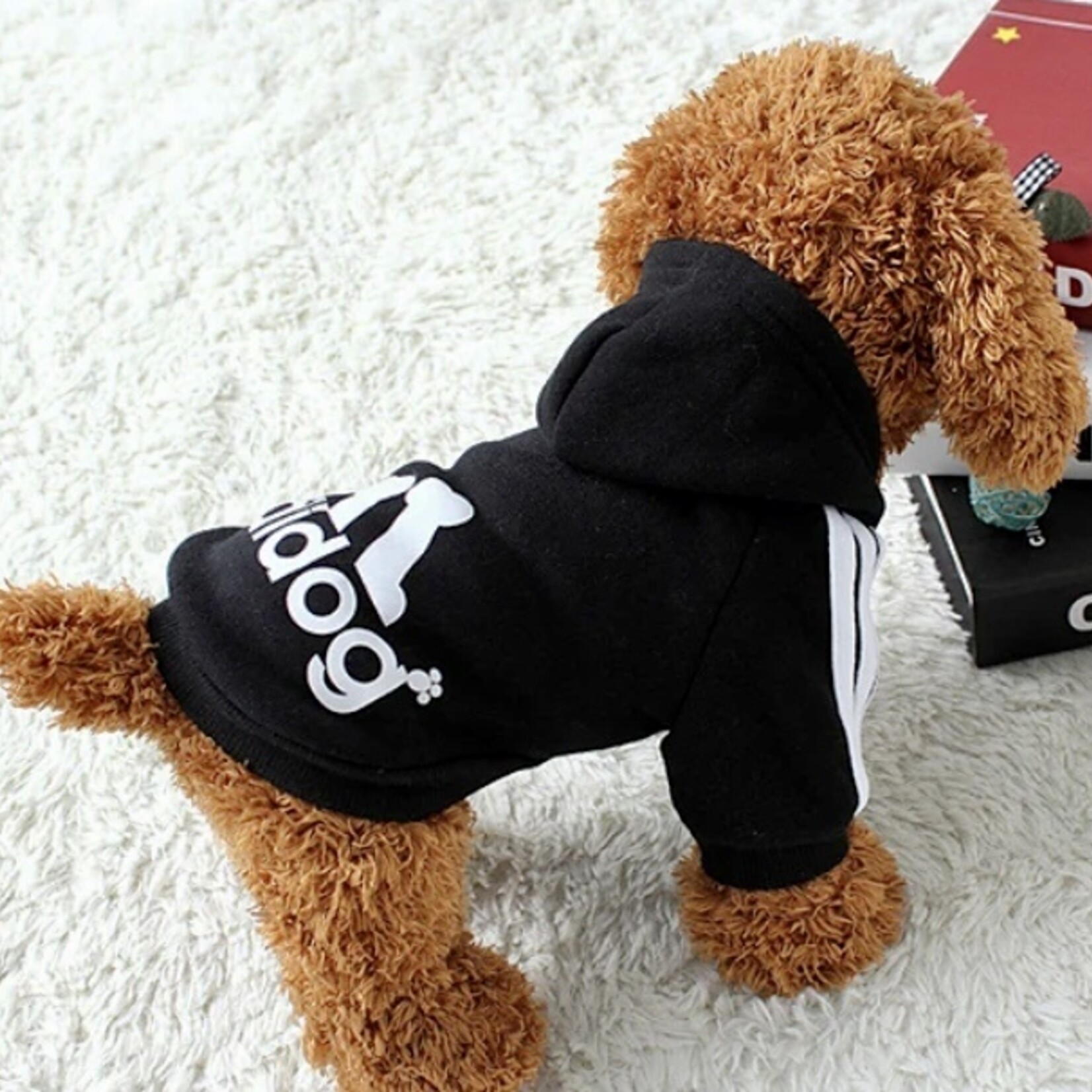 adidog sweater integrated pocket black FINAL SALE