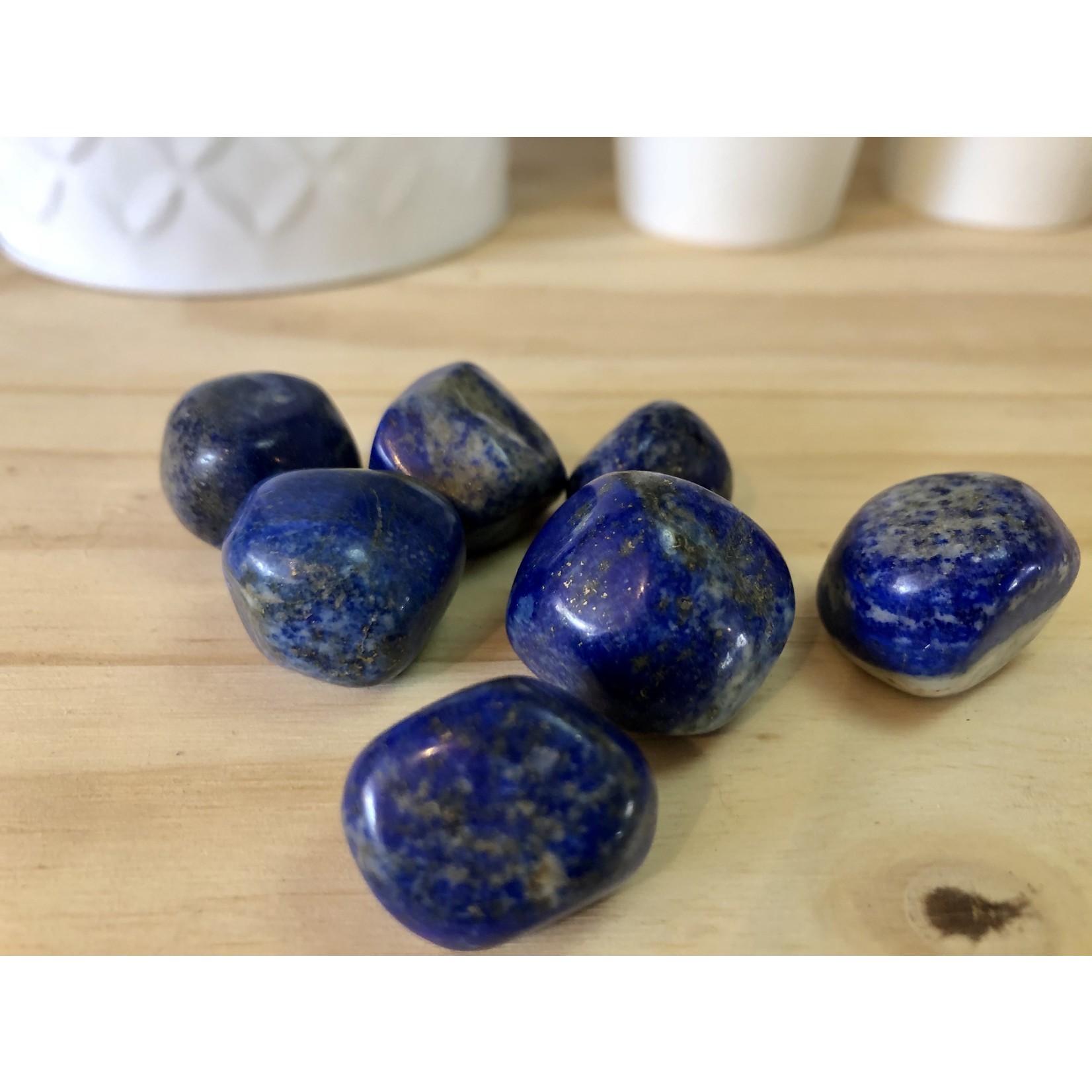 small lapis lazuli tumbled stone