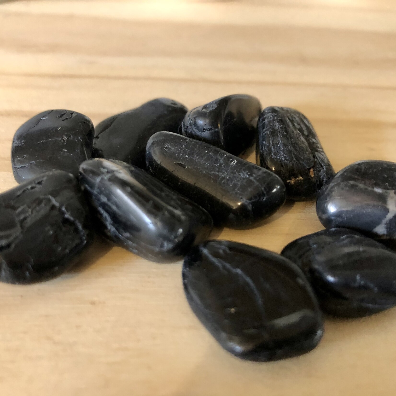 black tourmaline tumbled stone