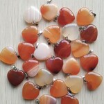 stripped agate pendant