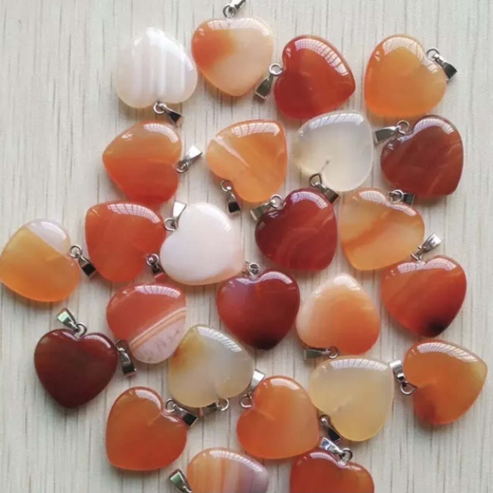 pendentif  agate rayée- 20mm
