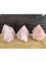 Tour de cristal de quartz rose