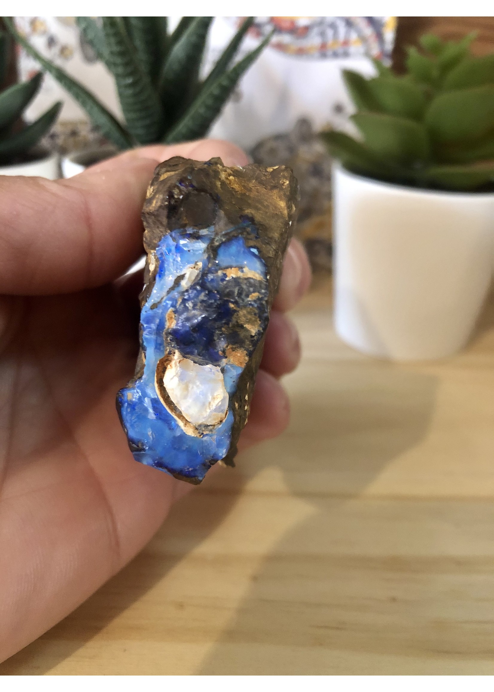 rough boulder opal-double blues