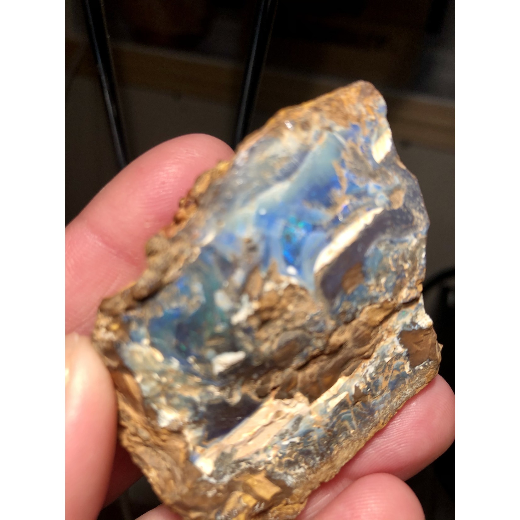 rough boulder opal-double side