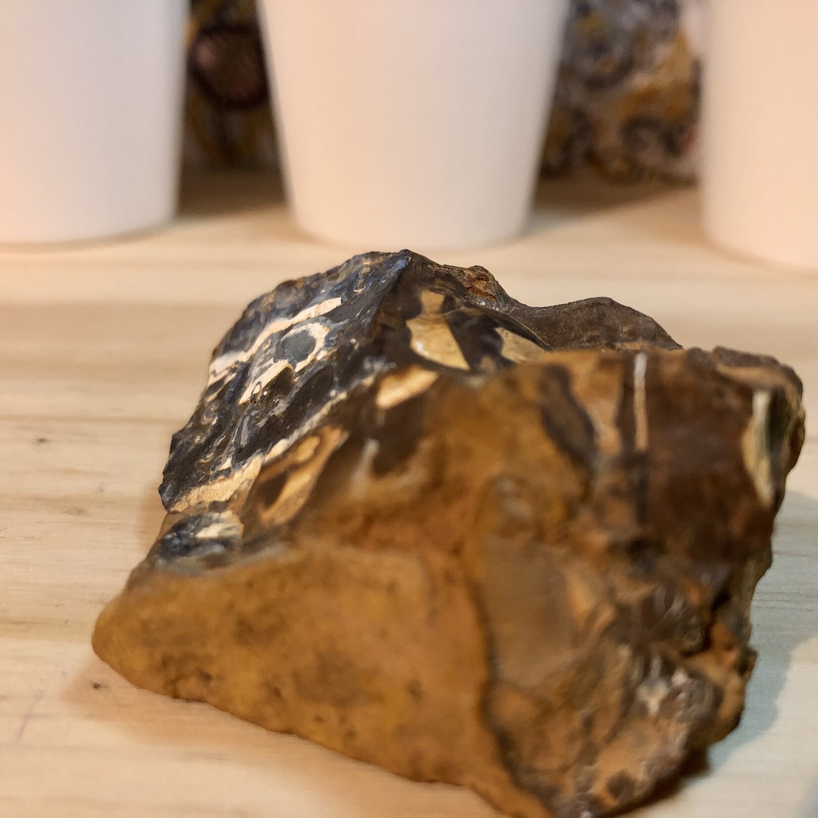 rough boulder opal-double side