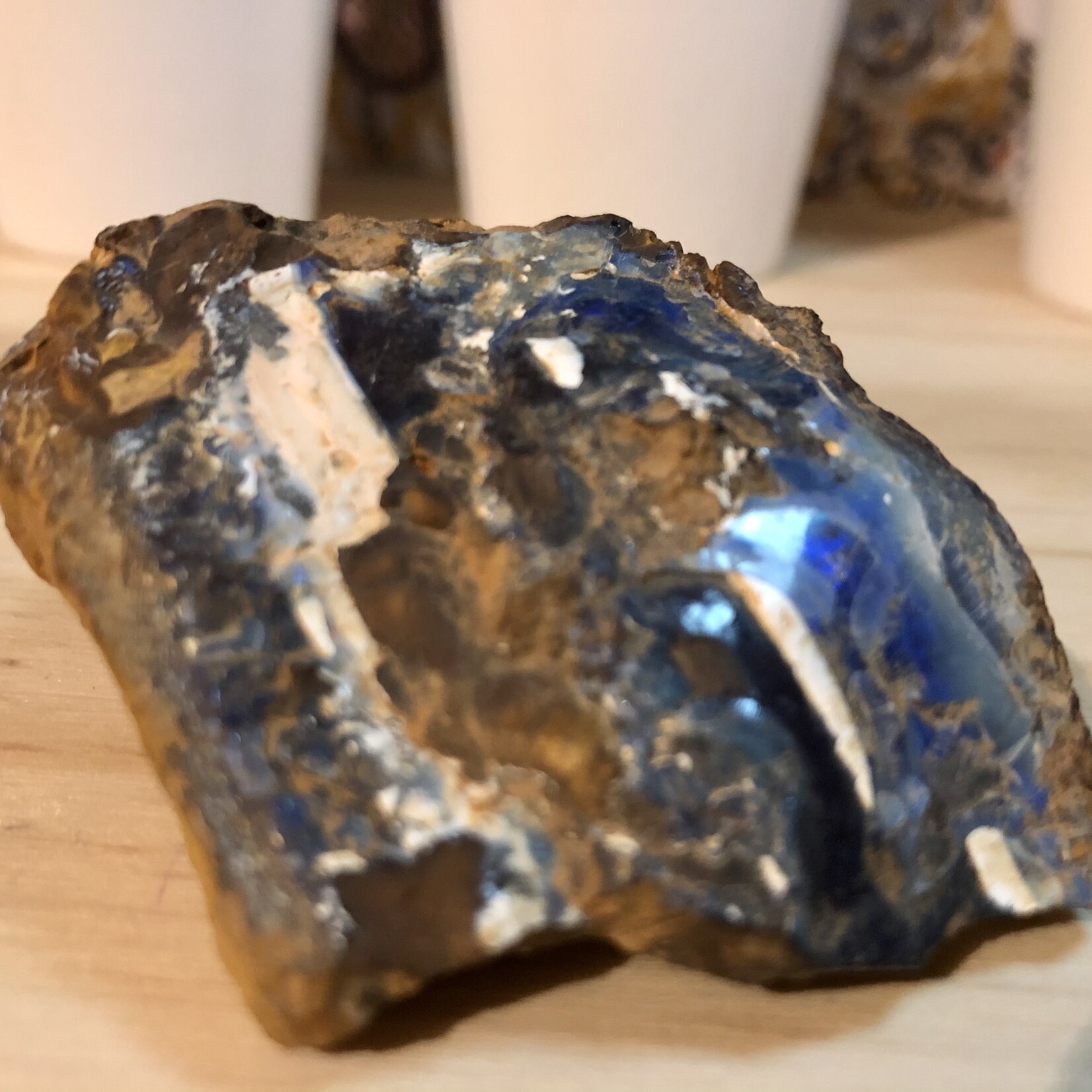 rough boulder opal-double side