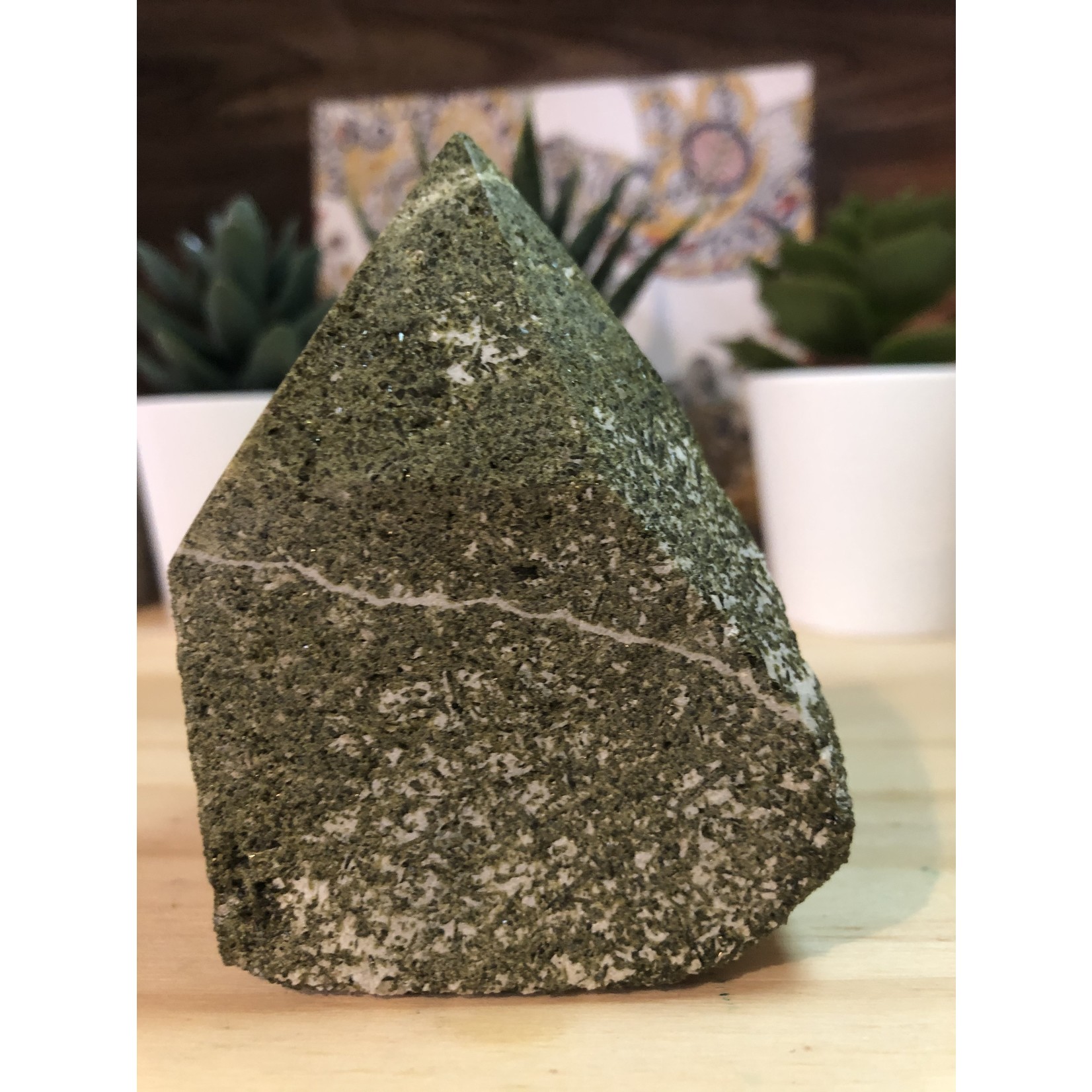 Polished Epidote Stone – Spiritual and Abundance Enhance