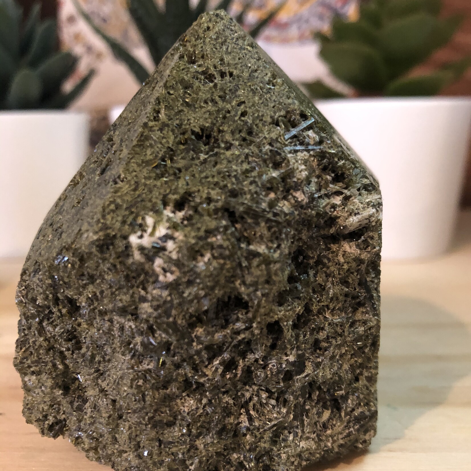 Polished Epidote Stone – Spiritual and Abundance Enhance