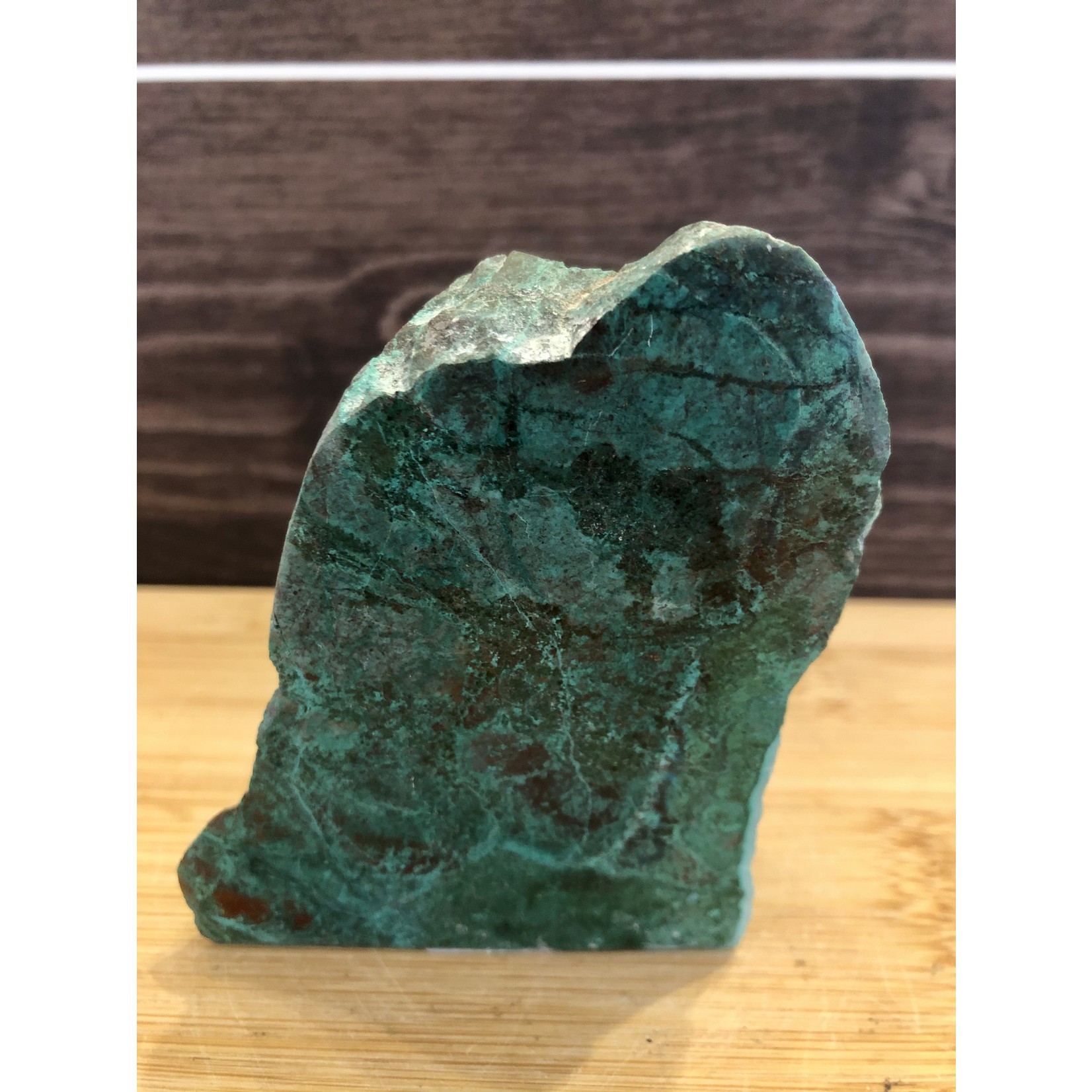 Large Striking Green Chrysocolla Freeform- A Positive Stone for Friendship and Warding Off Negativity