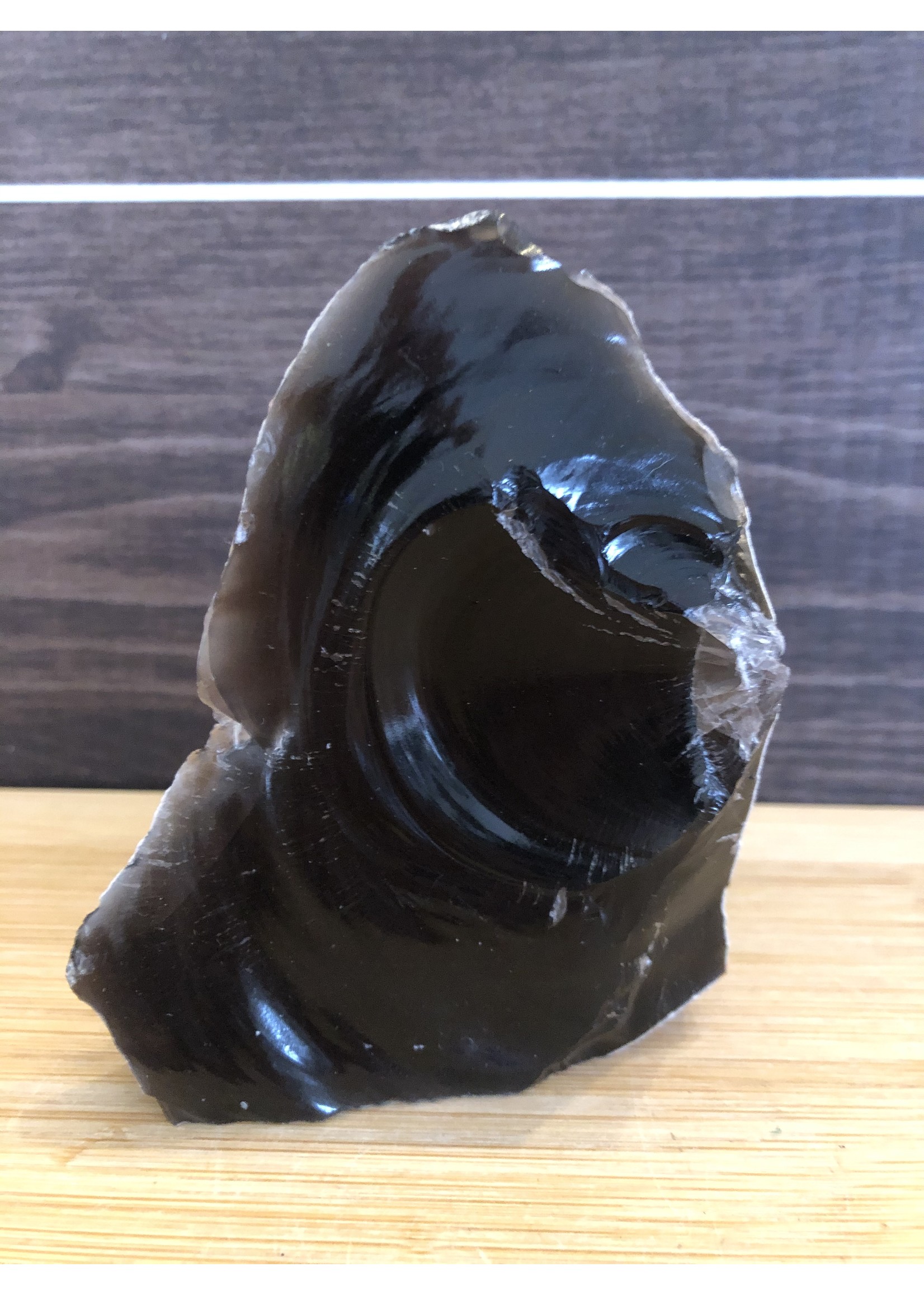 black obsidian- cut base