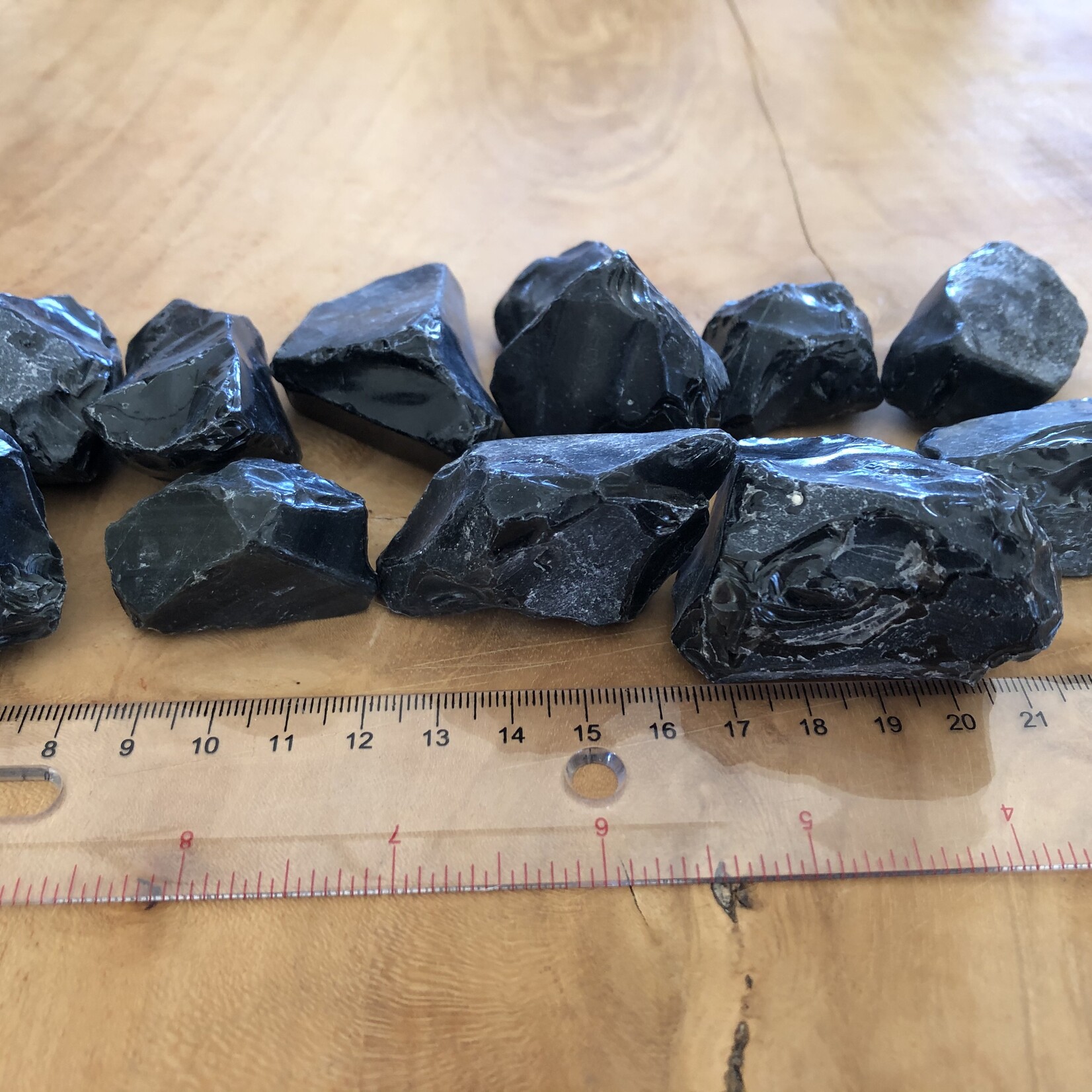 black obsidian-rough