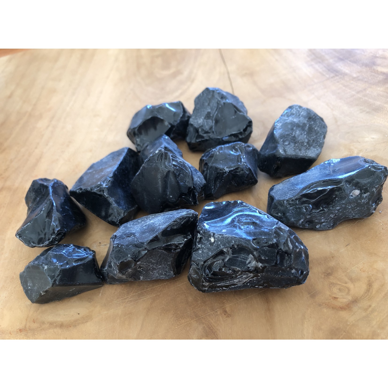 black obsidian-rough-grade AA