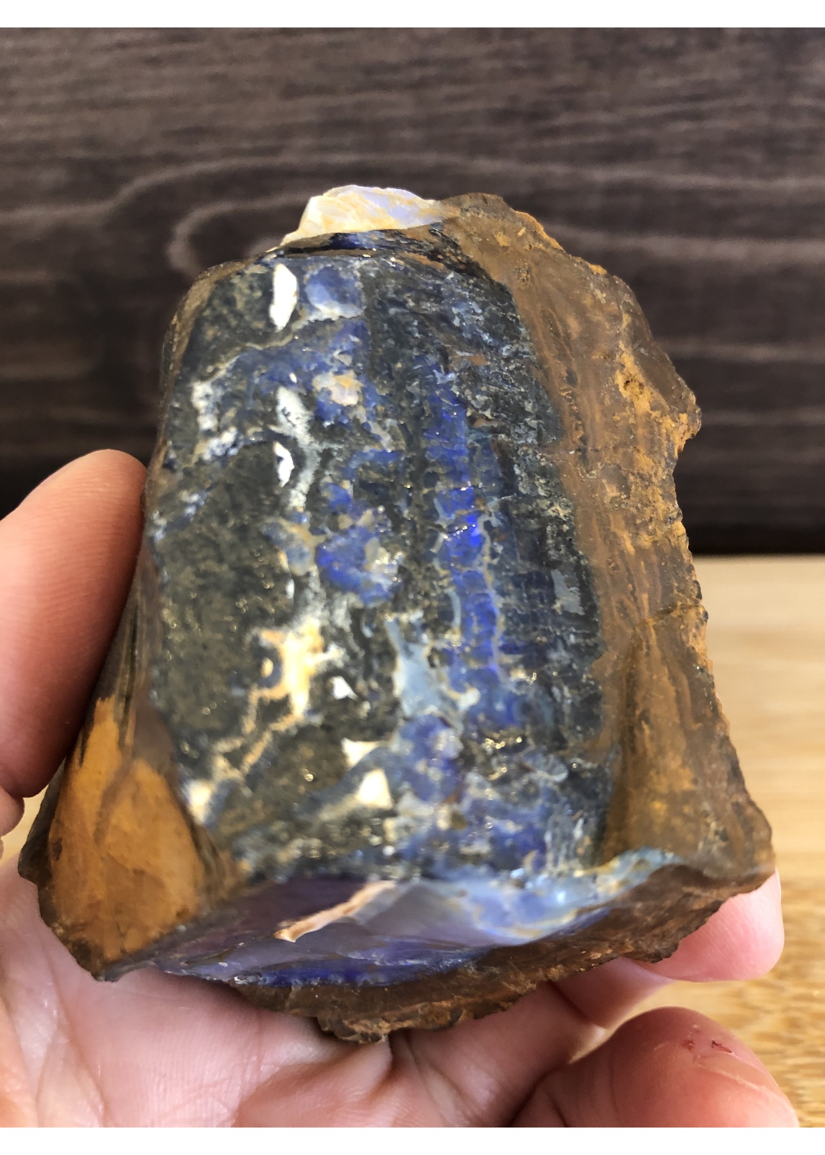 rough boulder opal-full circumference