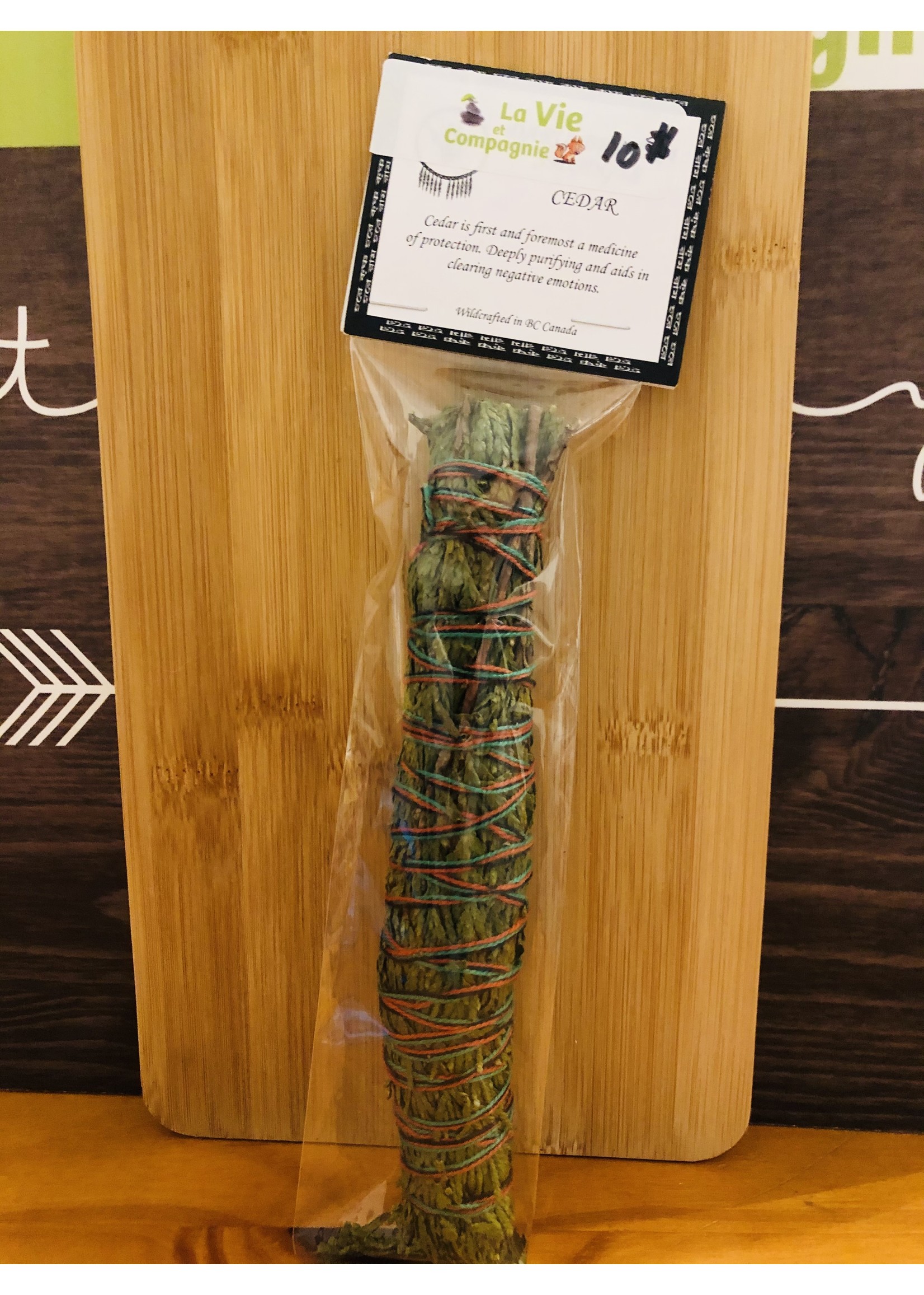 Cedar Smudge Stick from High Mountain Valley near Ashcroft, BC – For Protection, Healing, Purification & Emotional Balance