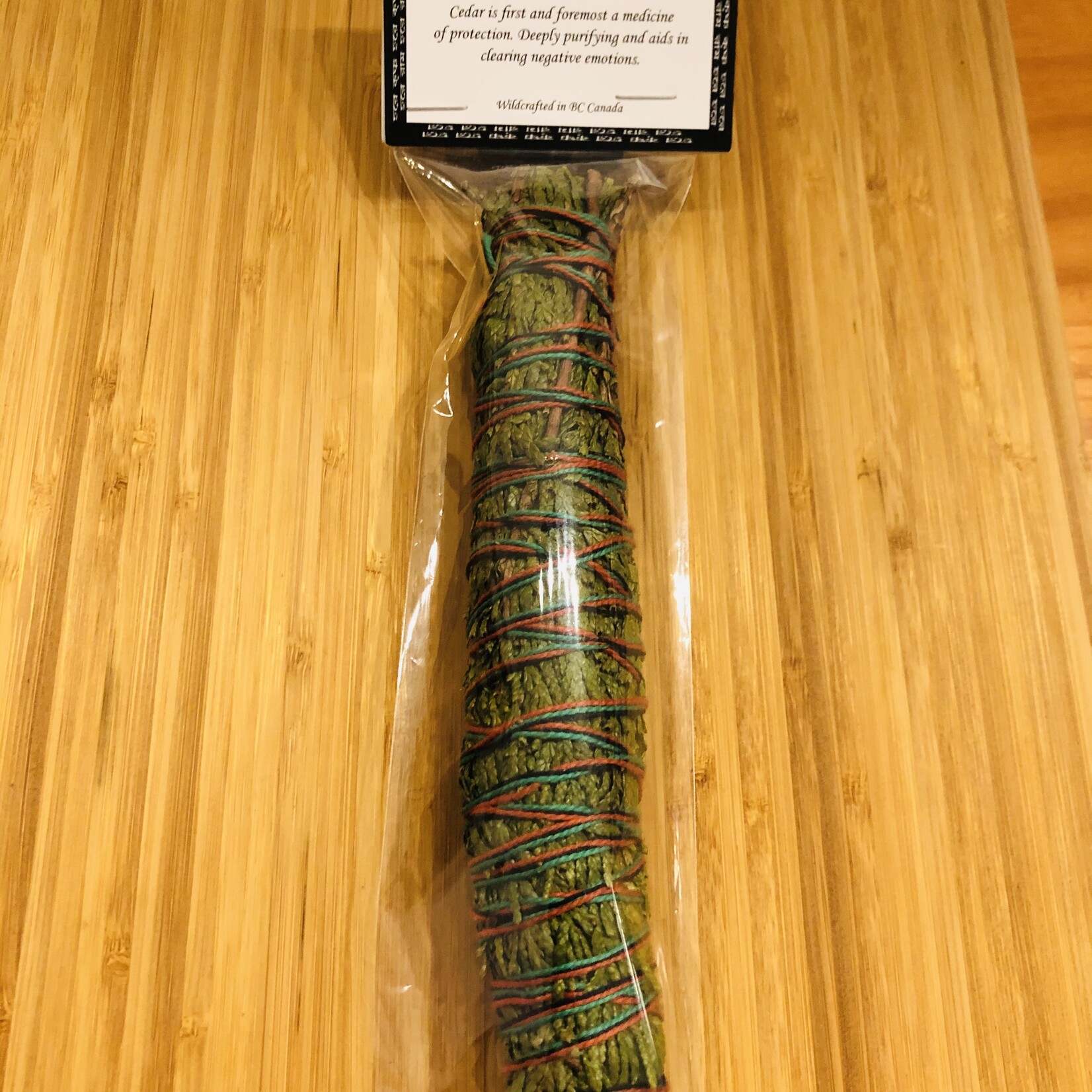 Cedar Smudge Stick from High Mountain Valley near Ashcroft, BC – For Protection, Healing, Purification & Emotional Balance