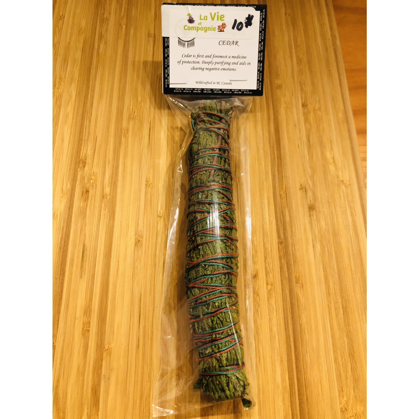 Cedar Smudge Stick from High Mountain Valley near Ashcroft, BC – For Protection, Healing, Purification & Emotional Balance