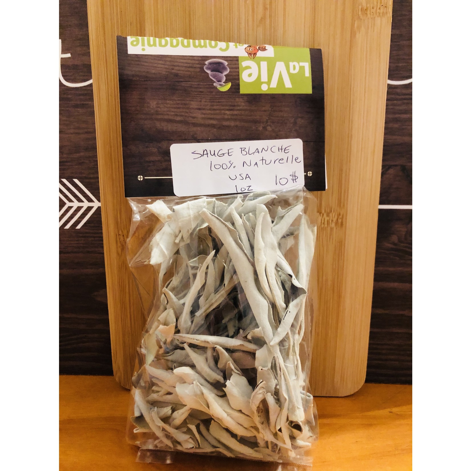 Pure Grappes de Sauge Blanche de Californie - Paquet de 1 oz pour le Nettoyage et la Protection avec des Herbes Aromatiques 100 % Naturelles