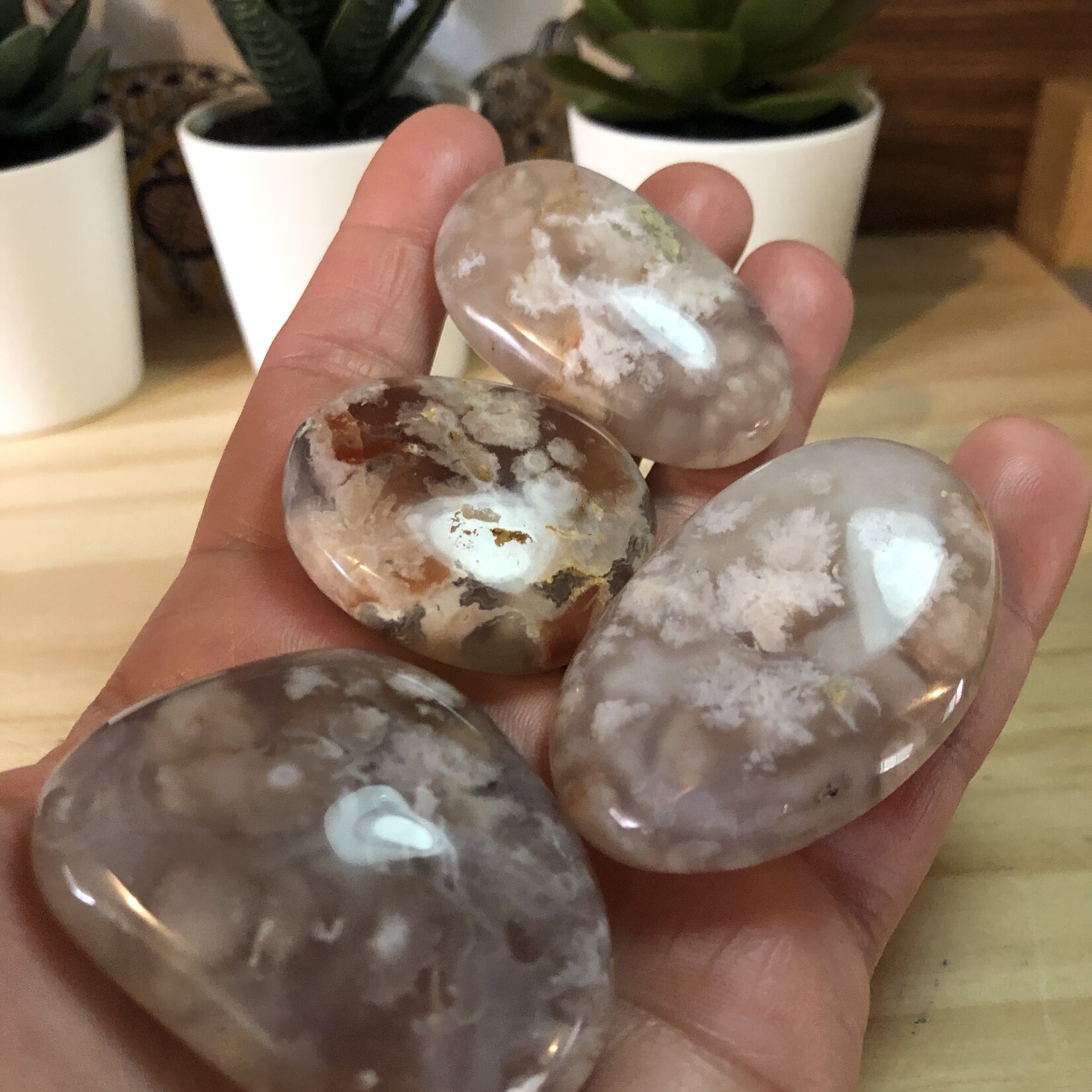 flower agate-palm grade AA