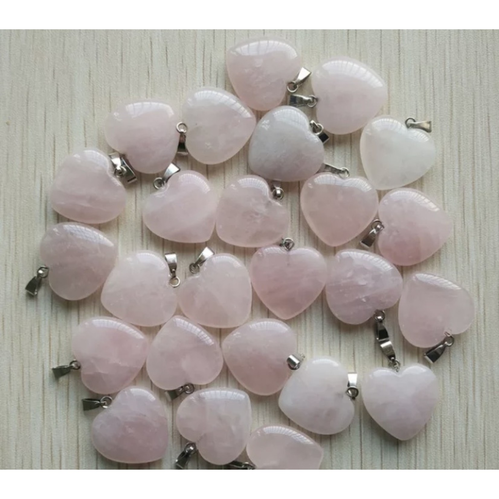 pendant rose quartz 20mm