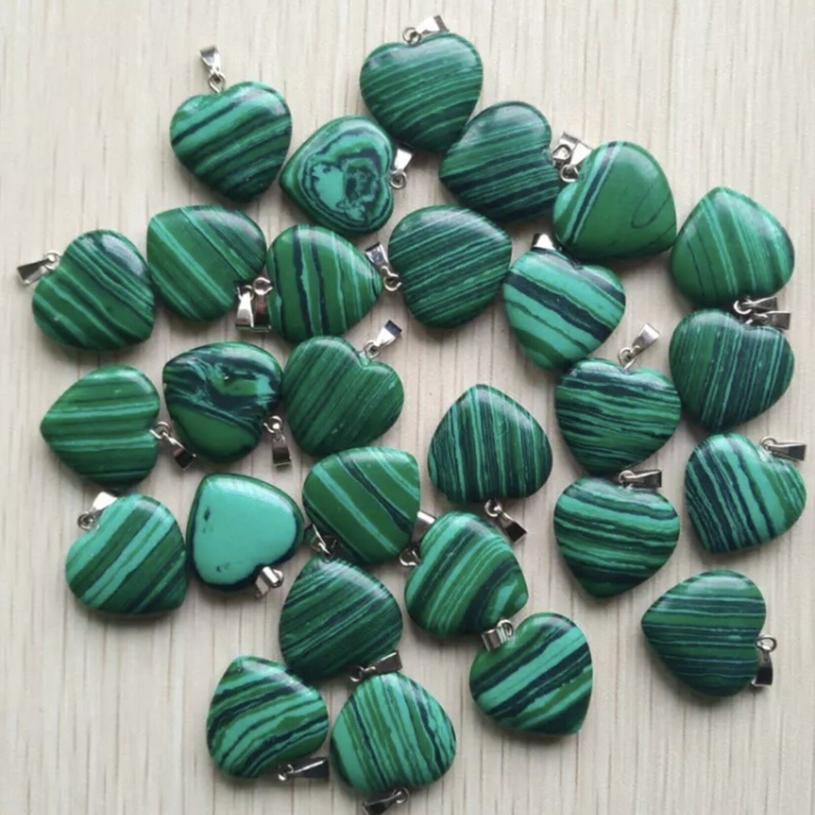 pendant  malachite 20mm