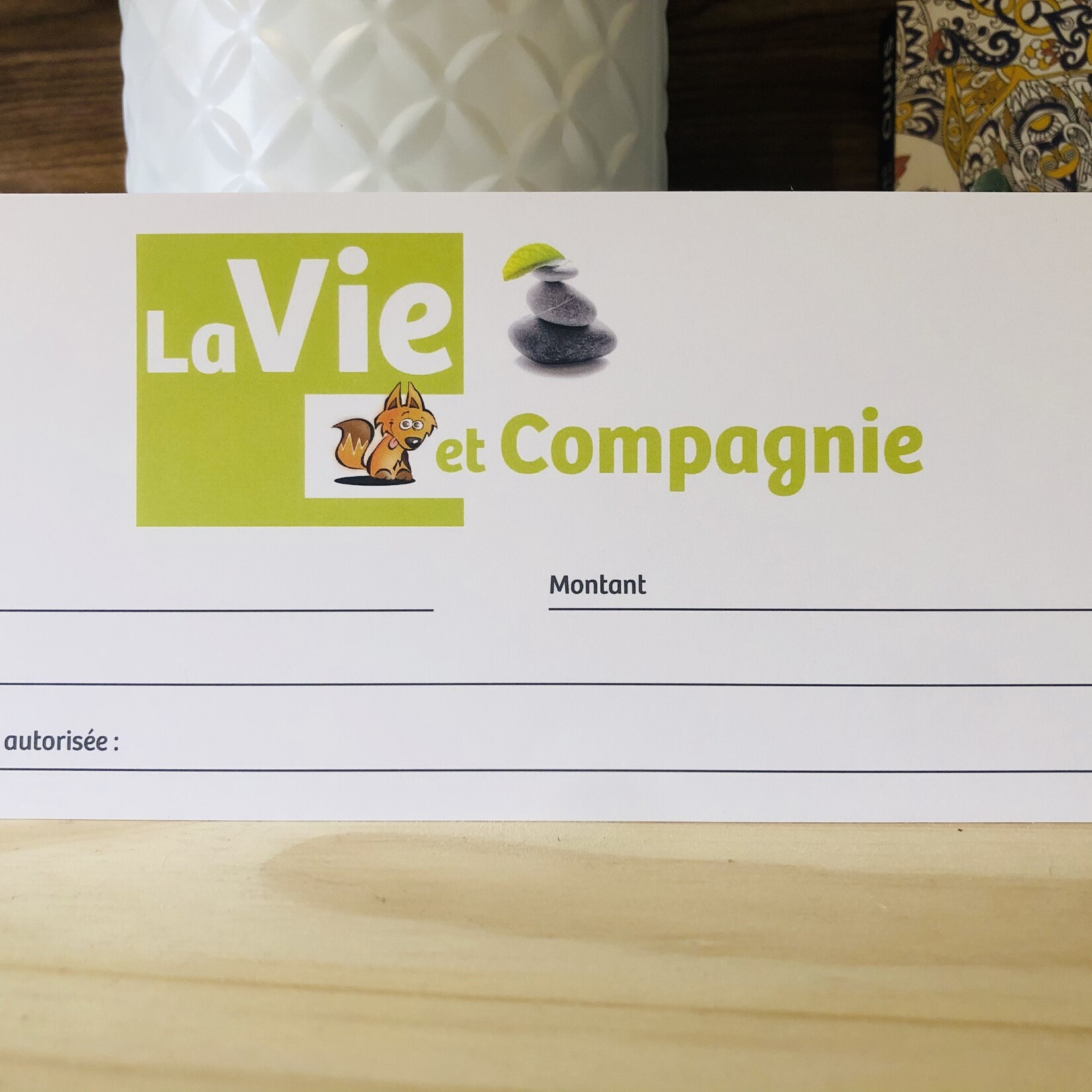 Certificat cadeau prêt à offrir | La Vie et Compagnie