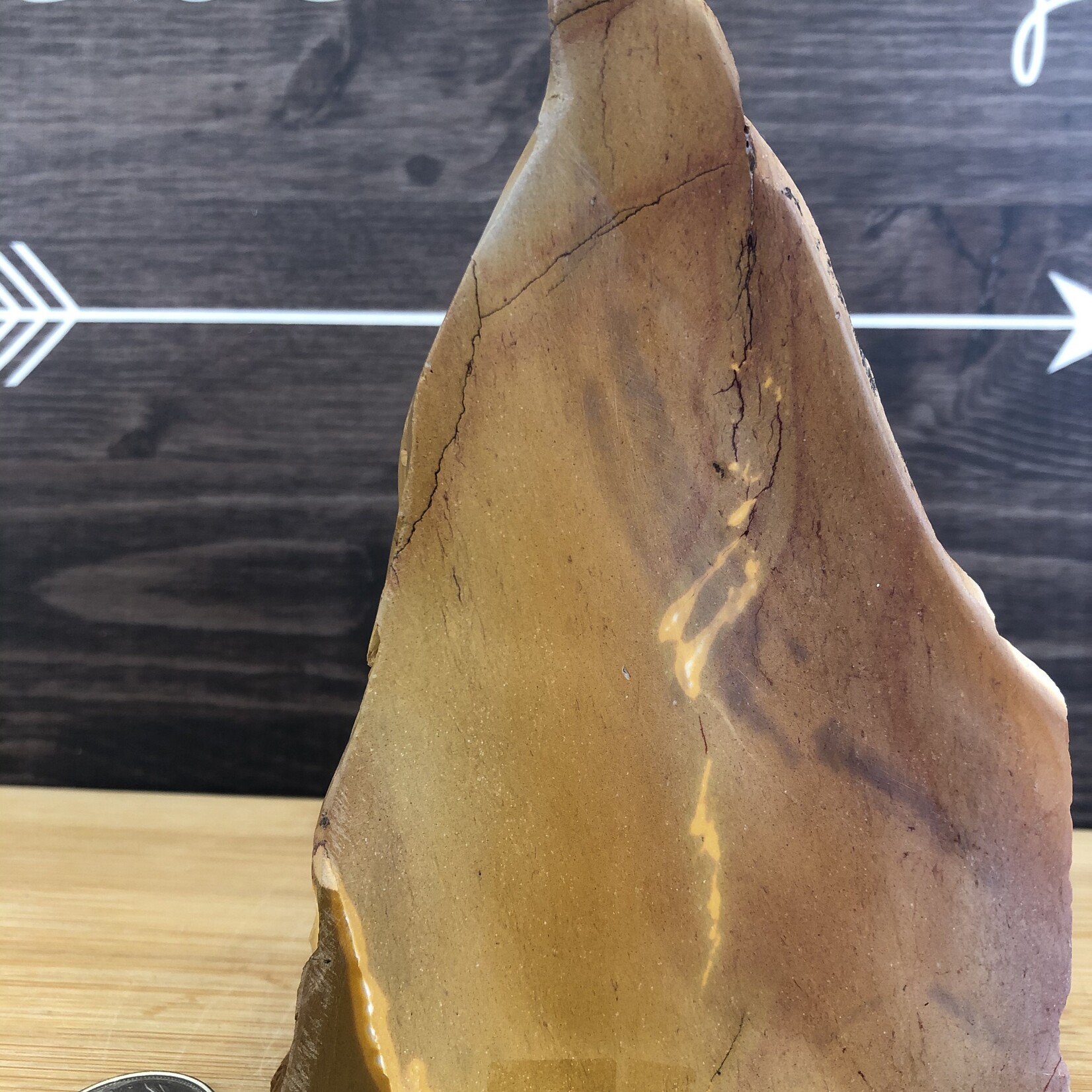 caramel mookaite jasper, cut base mookaite, mookaite polished, purifies and protects against negative influences and brings calm